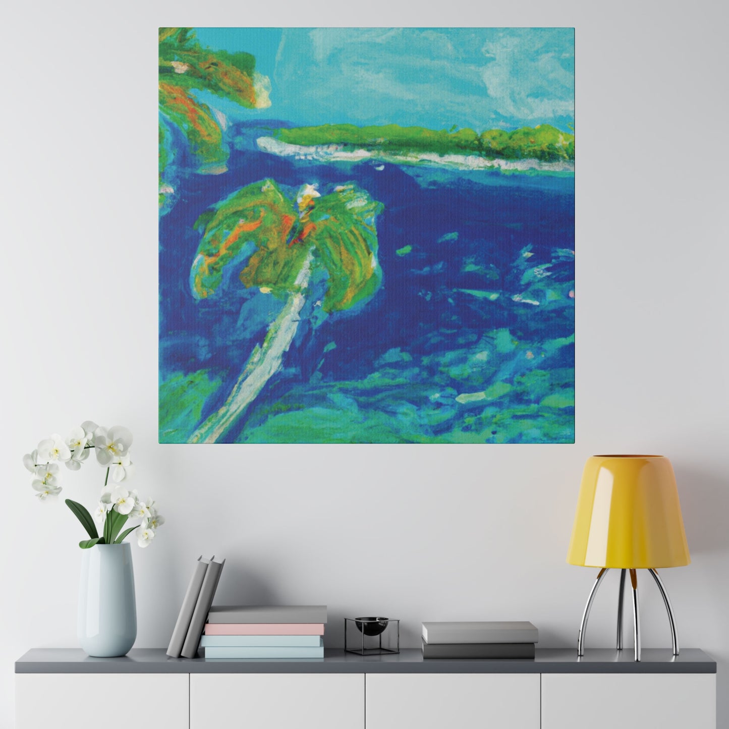 4657V - Bahamas Ocean Painting Print | Bahamas | Ocean | Beach | Poster | Home Decor | Wall Art | Canvas