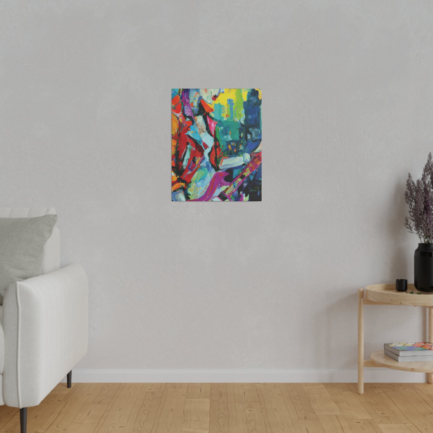 8232M - Rockstar Oil Painting Style Print | Poster | Home Decor | Wall Art | Music Art | Canvas