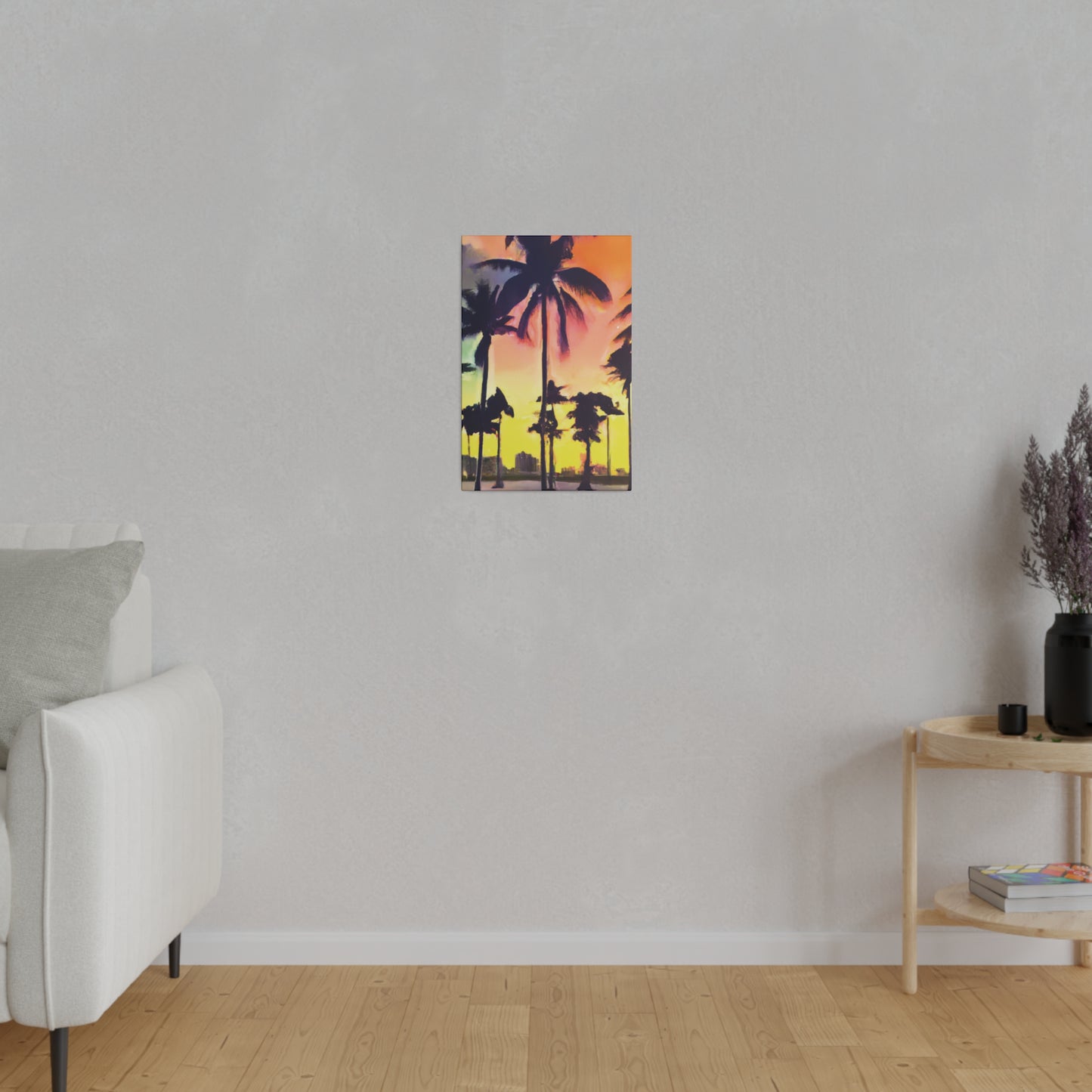 5608P - Miami Beach Sunset Painting Print | Miami | Beach | Sunset | Poster | Home Decor | Wall Art | Canvas