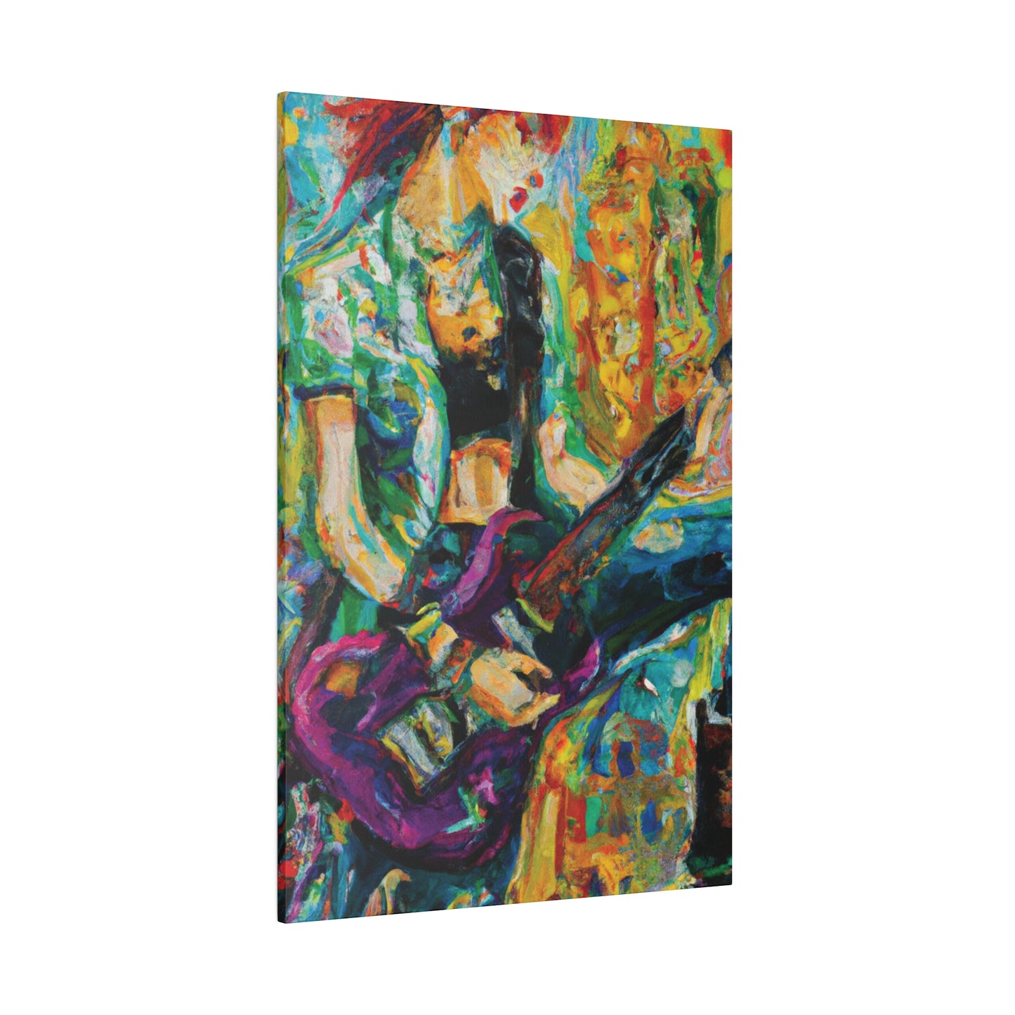 7362Z - Rockstar Oil Painting Style Print | Poster | Home Decor | Wall Art | Music Art | Canvas