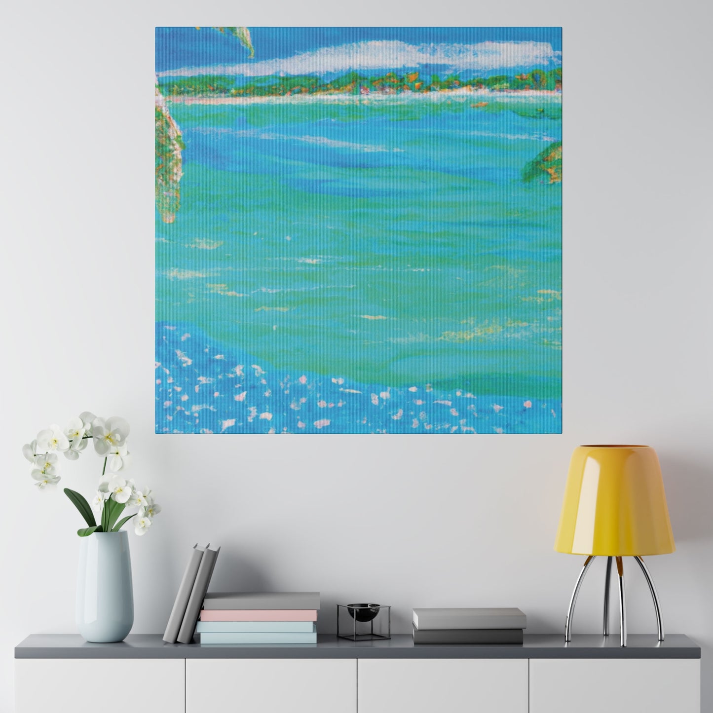 4740W - Bahamas Ocean Painting Print | Bahamas | Ocean | Beach | Poster | Home Decor | Wall Art | Canvas