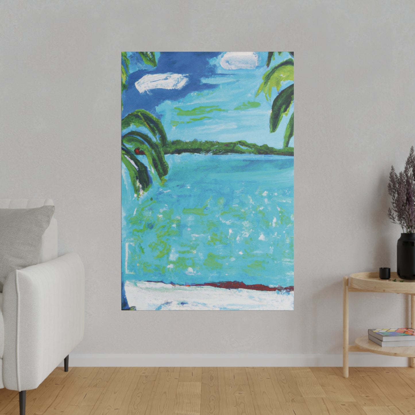 2143W - Bahamas Ocean Painting Print | Bahamas | Ocean | Beach | Poster | Home Decor | Wall Art | Canvas