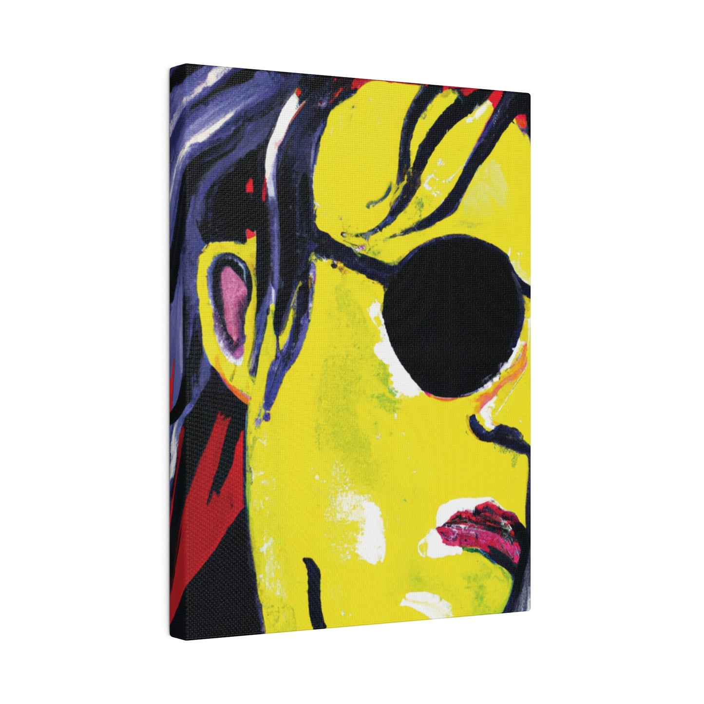 6607V - Rockstar Painting Print | Face | Abstract | Poster | Home Decor | Wall Art | Music Art | Canvas