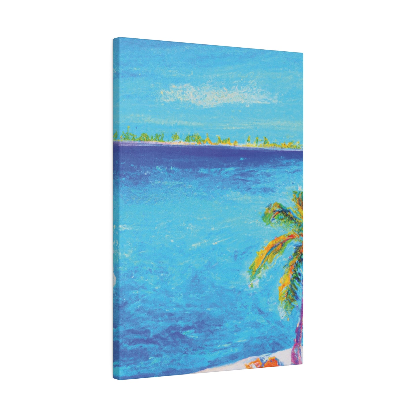 7666Q - Bahamas Ocean Painting Print | Bahamas | Ocean | Beach | Poster | Home Decor | Wall Art | Canvas