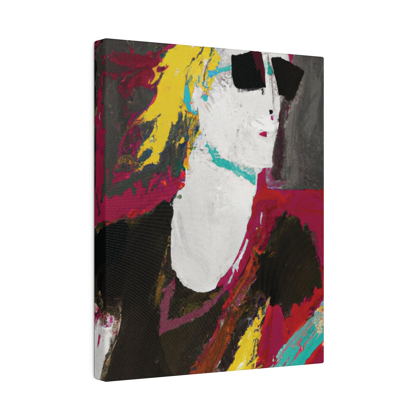 9346S - Rockstar Painting Print | Face | Abstract | Poster | Home Decor | Wall Art | Music Art | Canvas