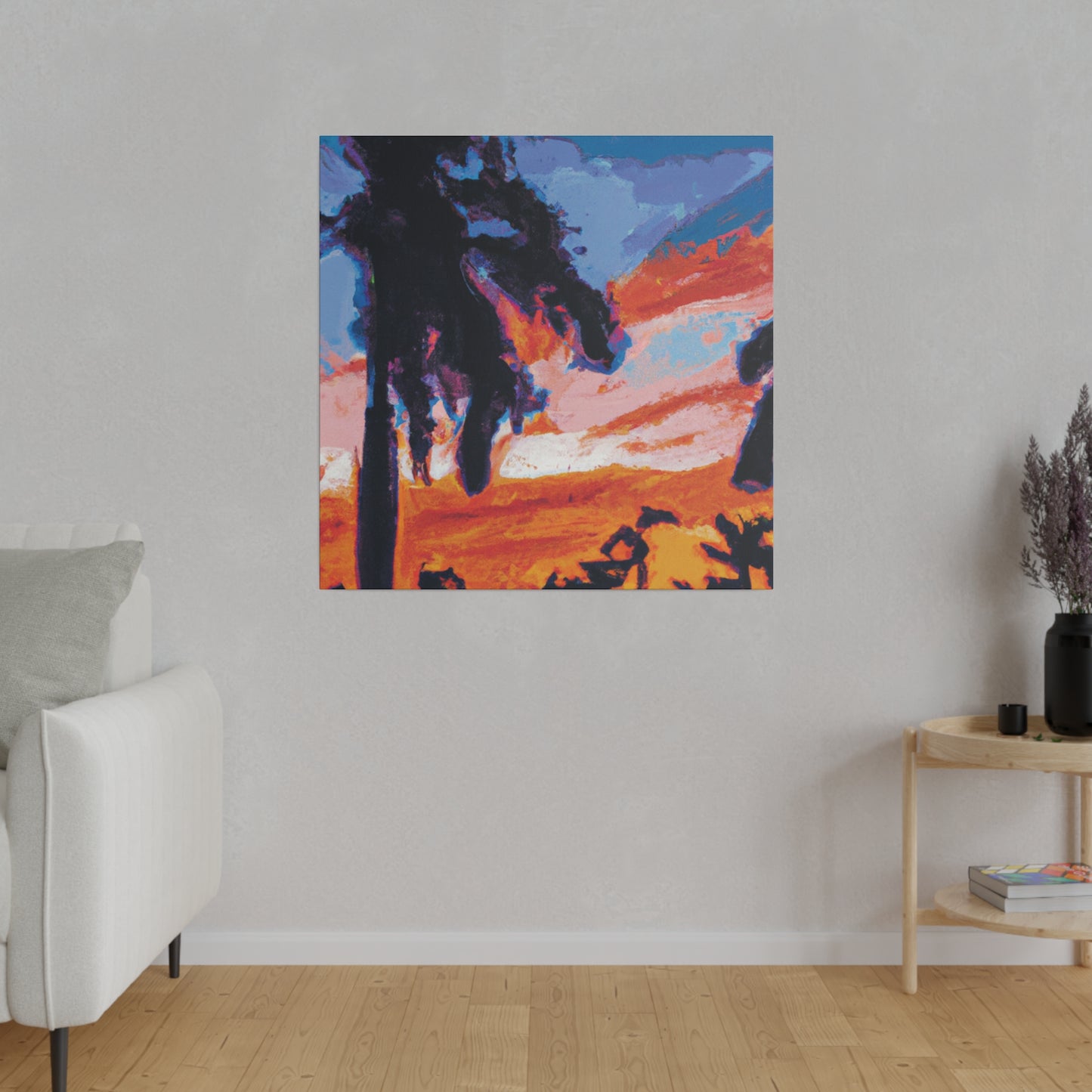 2761V - Miami Beach Sunset Painting Print | Miami | Beach | Sunset | Poster | Home Decor | Wall Art | Canvas