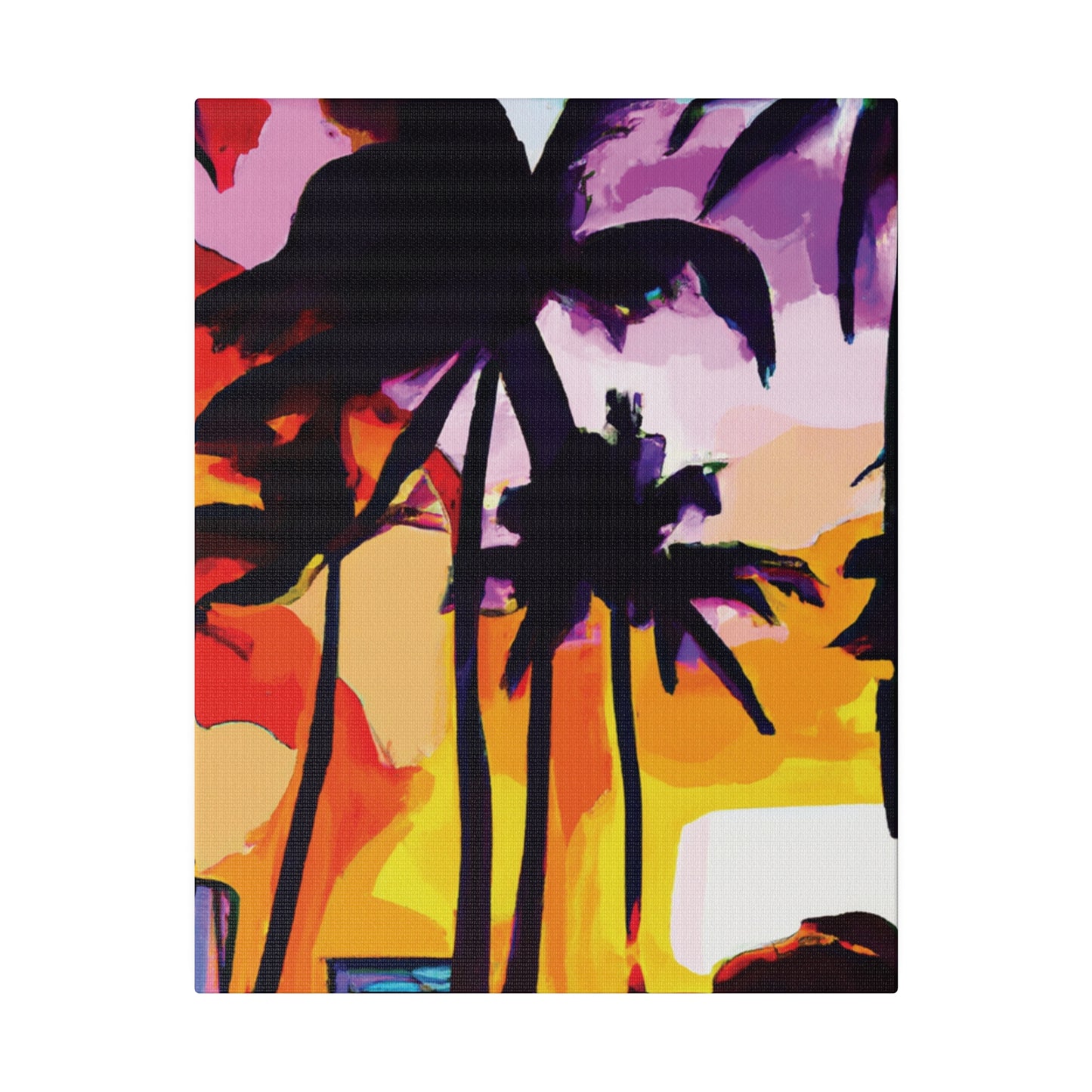 3987G - Miami Beach Sunset Painting Print | Miami | Beach | Sunset | Poster | Home Decor | Wall Art | Canvas