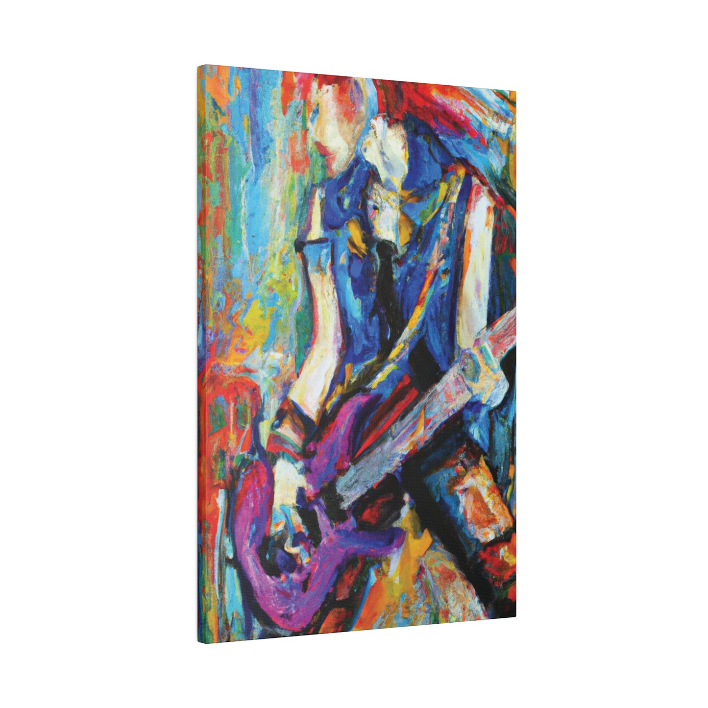 3886Z - Rockstar Oil Painting Style Print | Poster | Home Decor | Wall Art | Music Art | Canvas