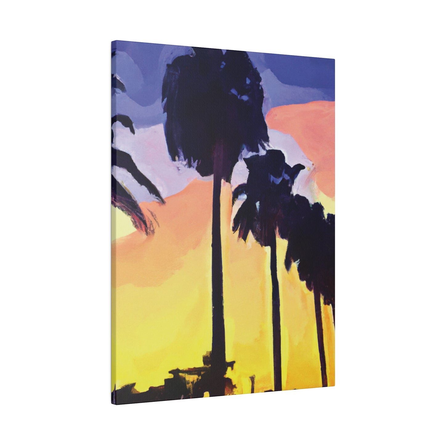 8023Y - Miami Beach Sunset Painting Print | Miami | Beach | Sunset | Poster | Home Decor | Wall Art | Canvas