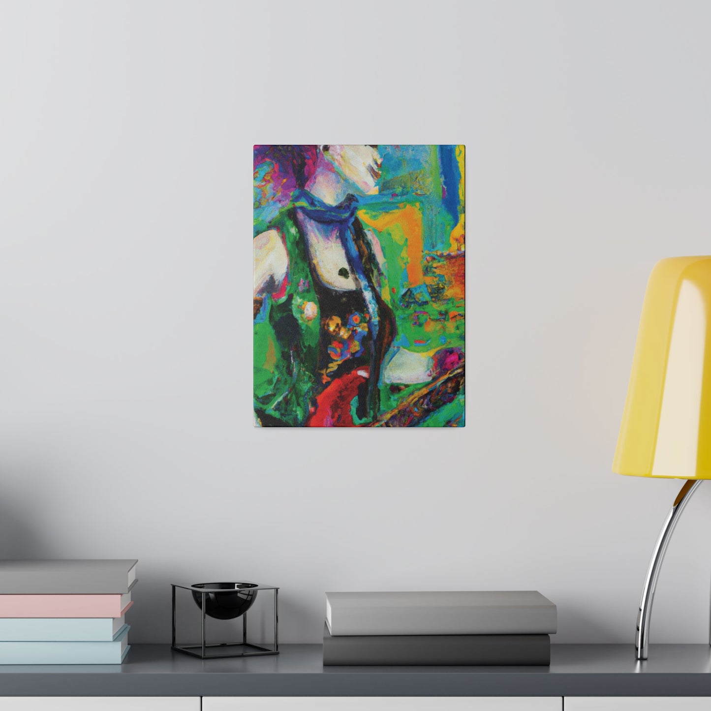 3467C - Rockstar Oil Painting Style Print | Poster | Home Decor | Wall Art | Music Art | Canvas