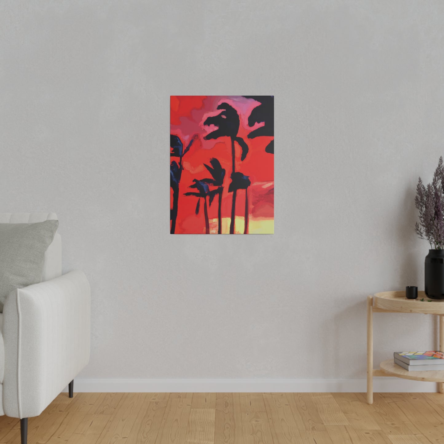 7933T - Miami Beach Sunset Painting Print | Miami | Beach | Sunset | Poster | Home Decor | Wall Art | Canvas