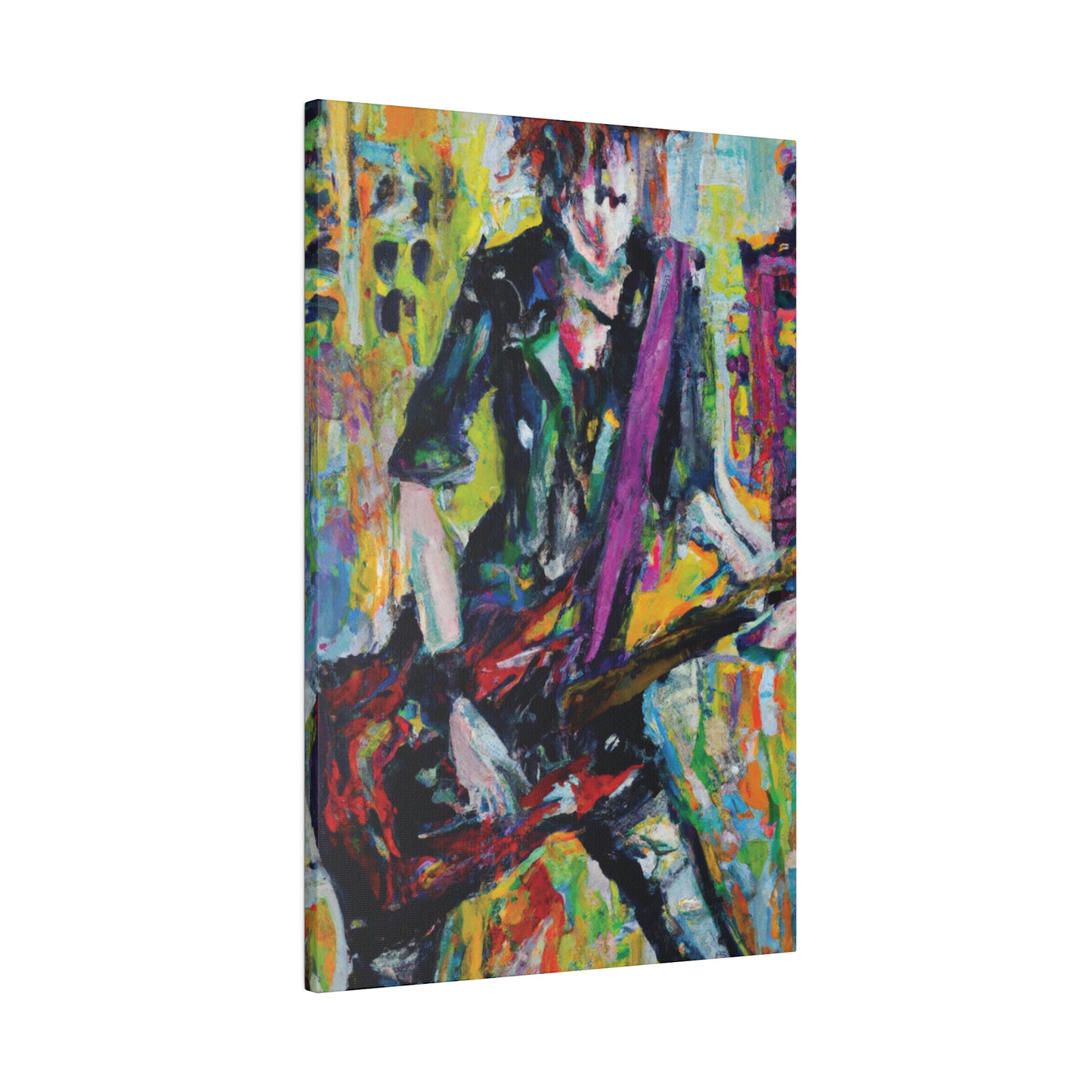 5521G - Rockstar Oil Painting Style Print | Poster | Home Decor | Wall Art | Music Art | Canvas
