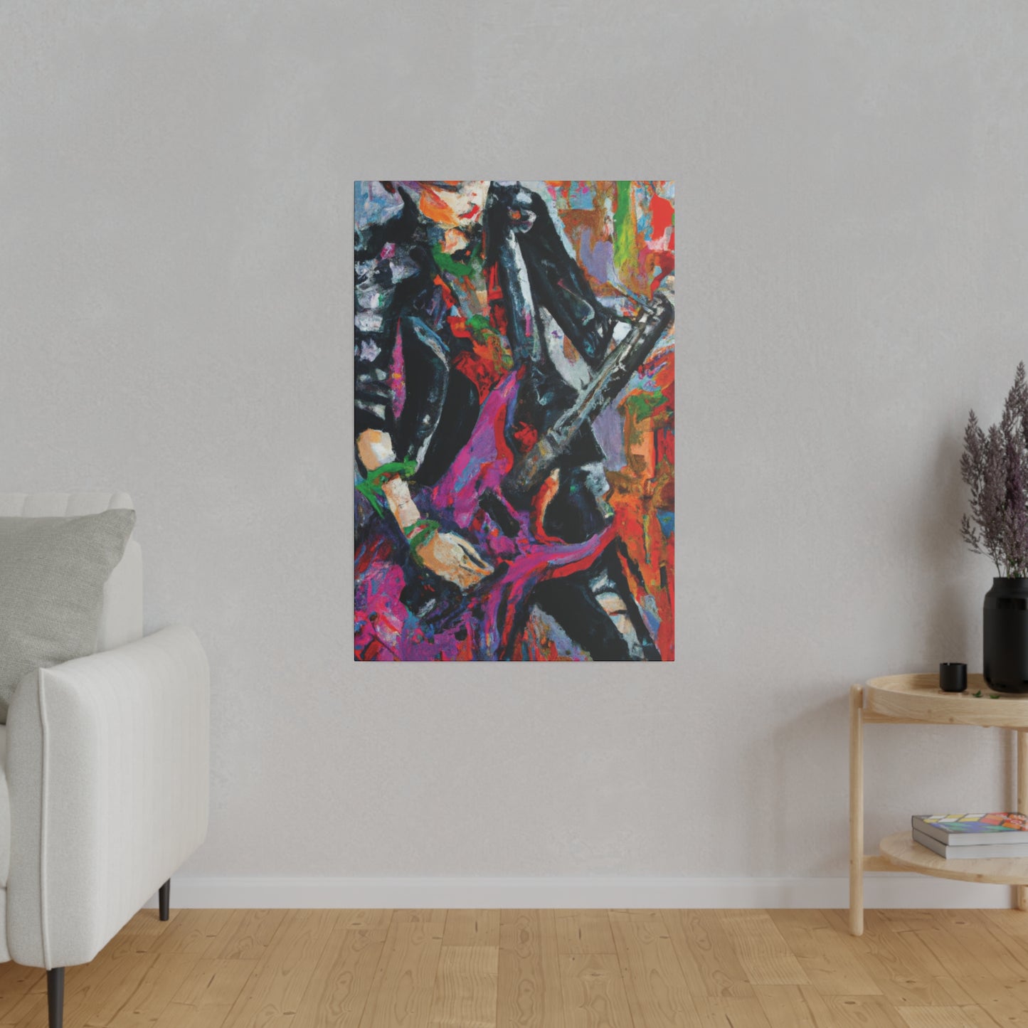 3622Z - Rockstar Oil Painting Style Print | Poster | Home Decor | Wall Art | Music Art | Canvas