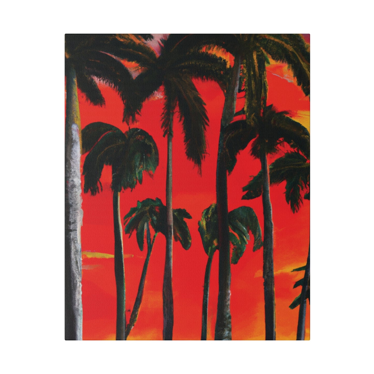 4286K - Miami Beach Sunset Painting Print | Miami | Beach | Sunset | Poster | Home Decor | Wall Art | Canvas