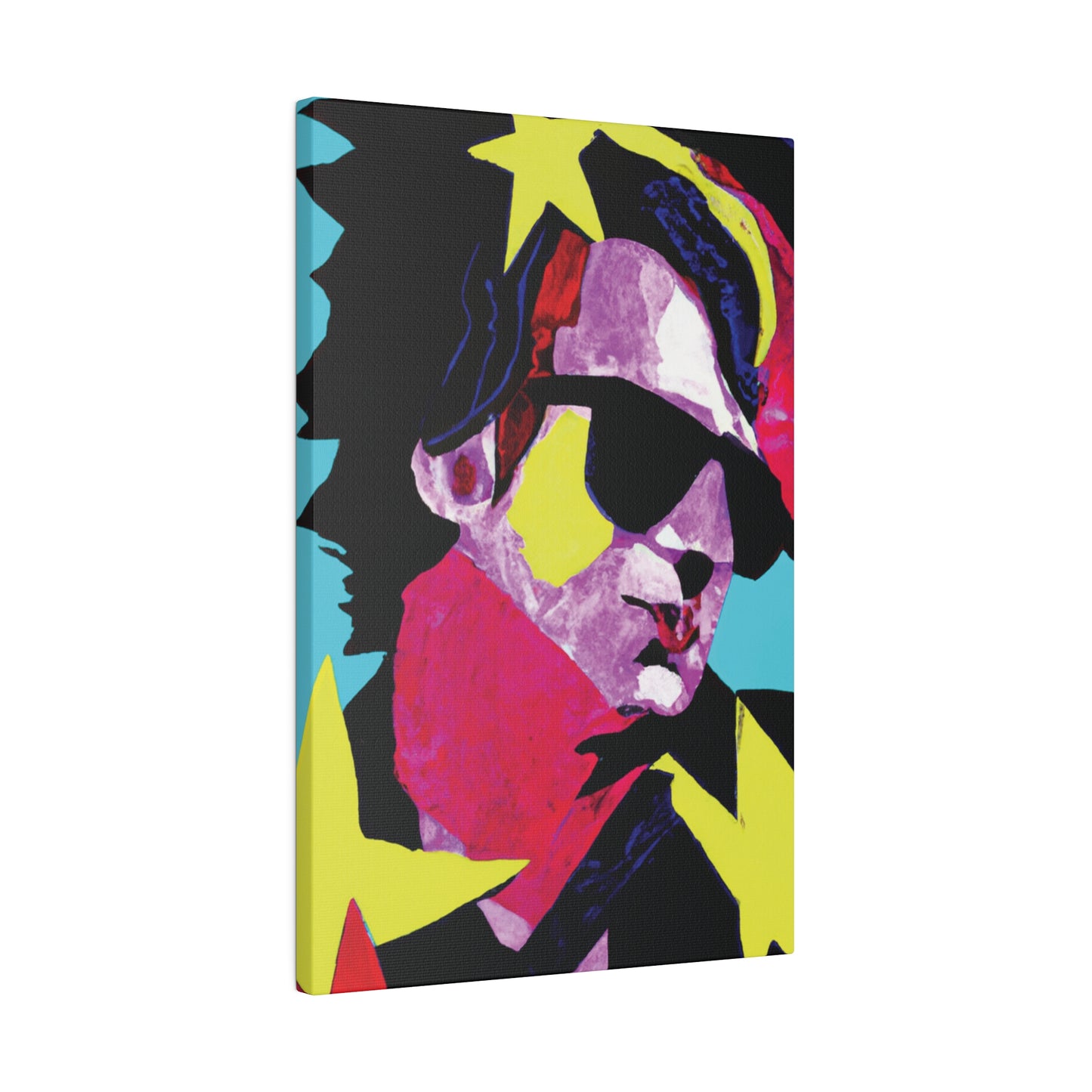 6749z - Rockstar Painting Print | Face | Abstract | Poster | Home Decor | Wall Art | Music Art | Canvas