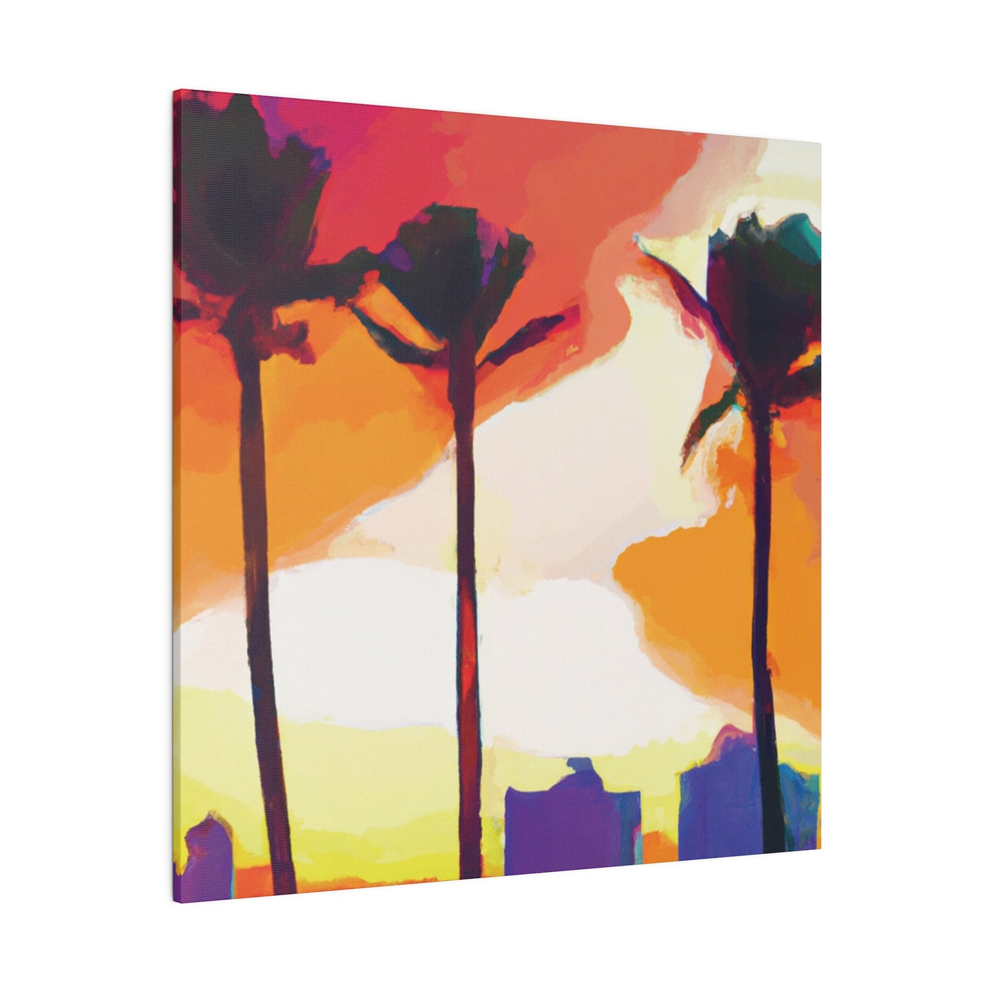 1605J - Miami Beach Sunset Painting Print | Miami | Beach | Sunset | Poster | Home Decor | Wall Art | Canvas