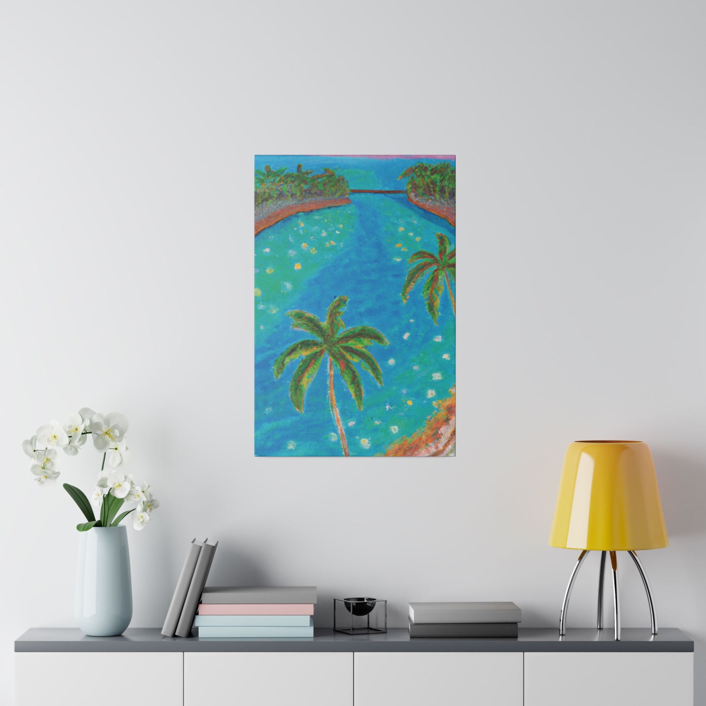 3827C - Bahamas Ocean Painting Print | Bahamas | Ocean | Beach | Poster | Home Decor | Wall Art | Canvas