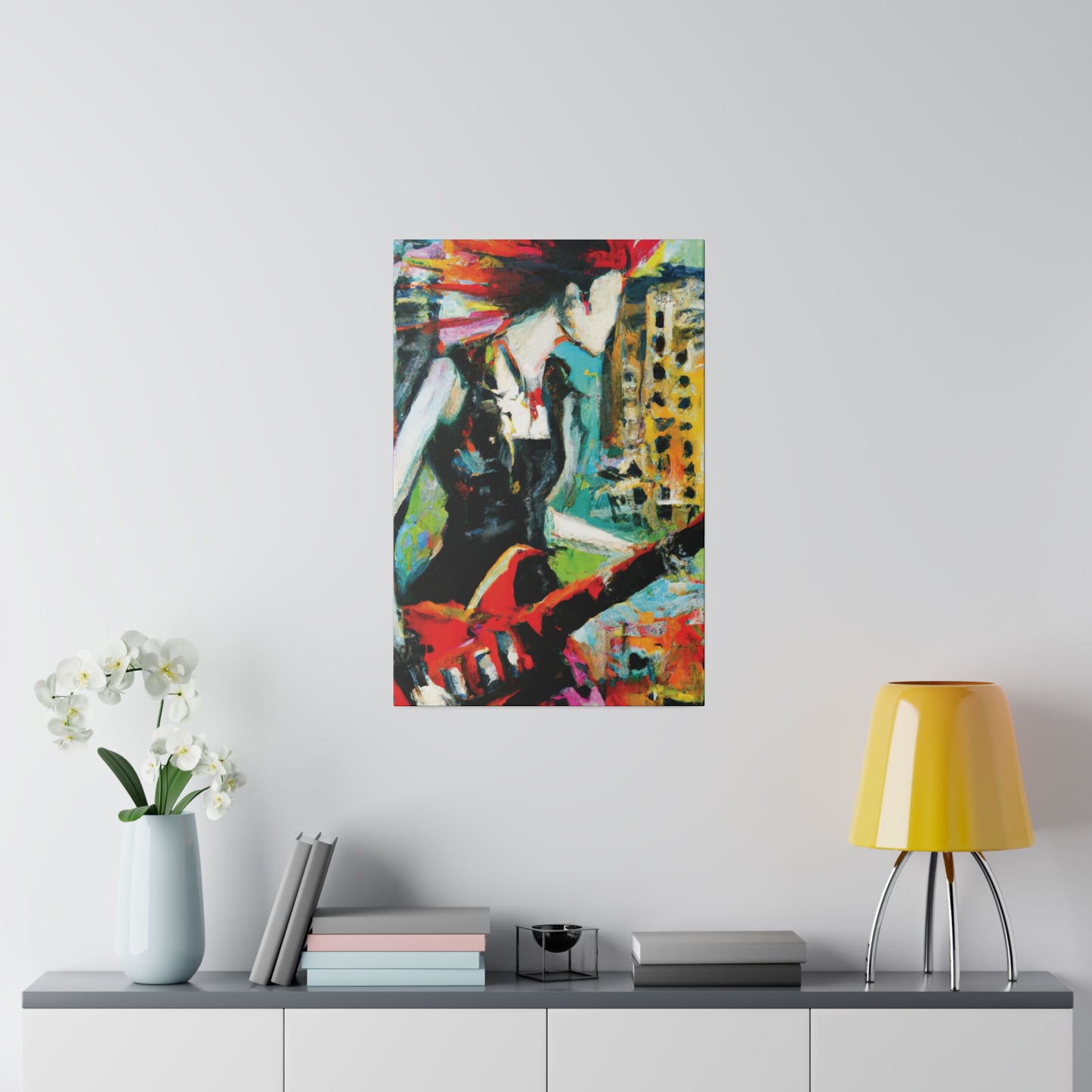 3226O - Rockstar Oil Painting Style Print | Poster | Home Decor | Wall Art | Music Art | Canvas