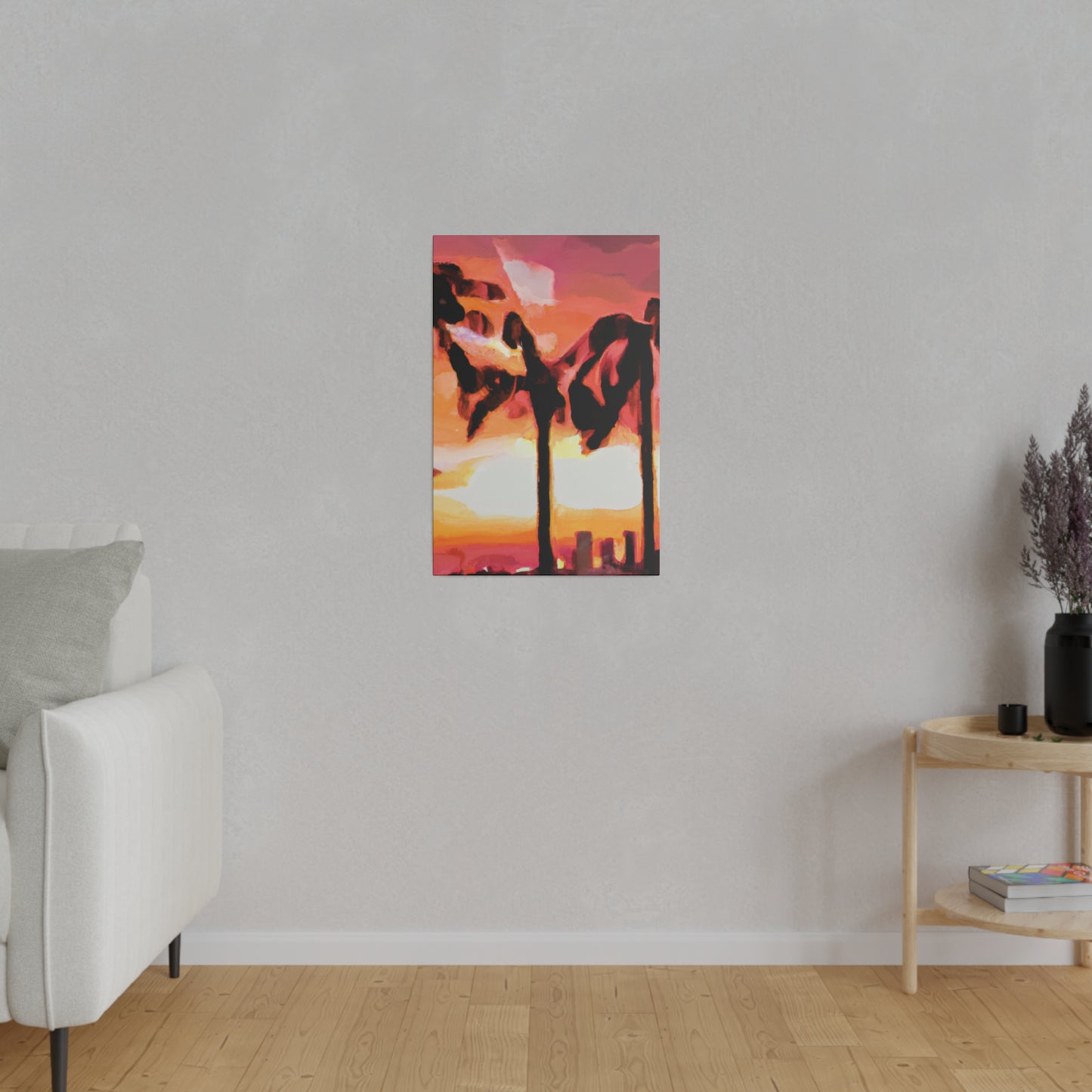 6372O - Miami Beach Sunset Painting Print | Miami | Beach | Sunset | Poster | Home Decor | Wall Art | Canvas