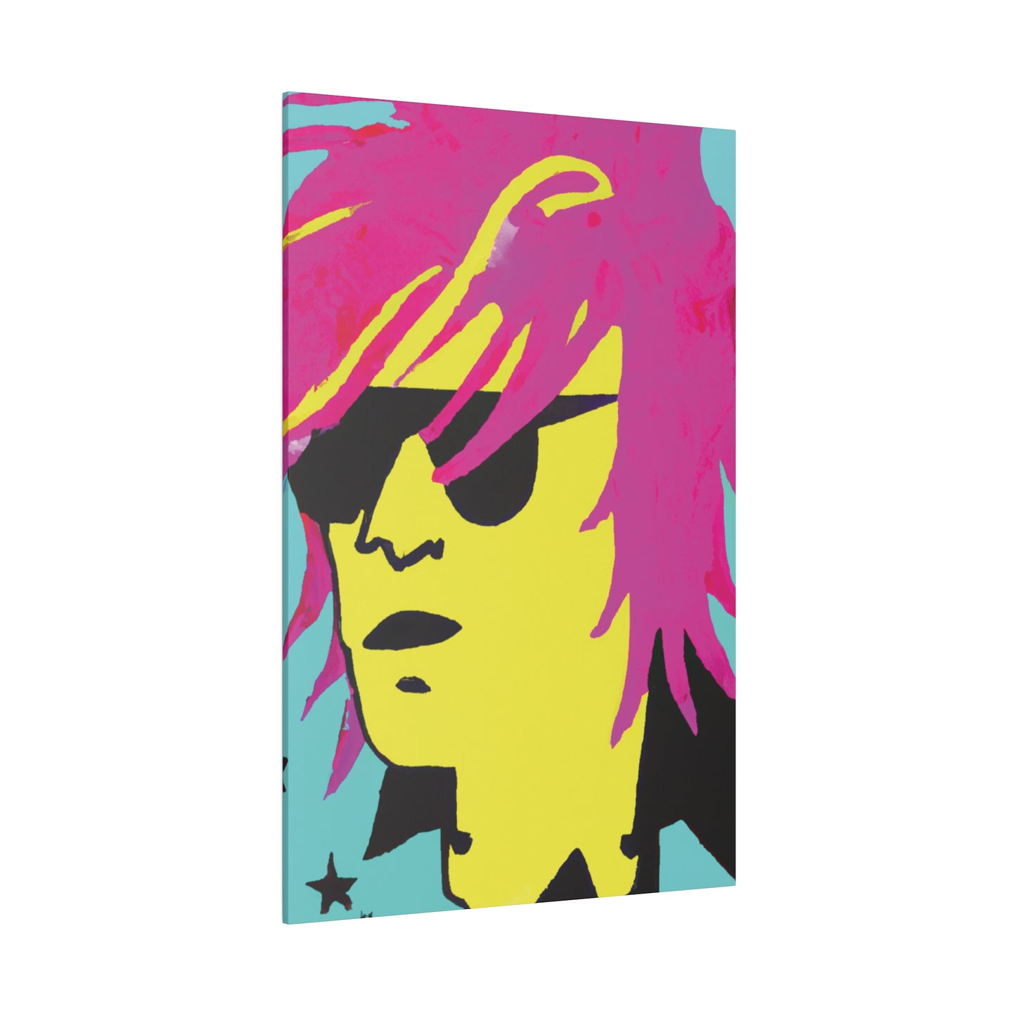 7462L - Rockstar Painting Print | Face | Abstract | Poster | Home Decor | Wall Art | Music Art | Canvas