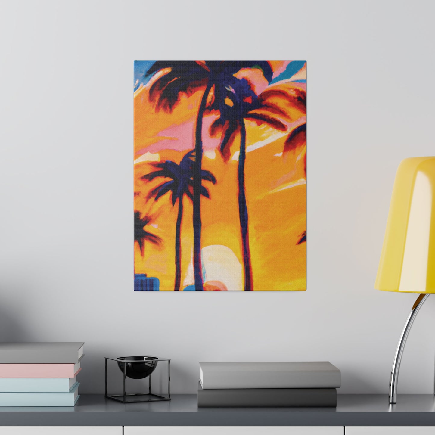 2067G - Miami Beach Sunset Painting Print | Miami | Beach | Sunset | Poster | Home Decor | Wall Art | Canvas