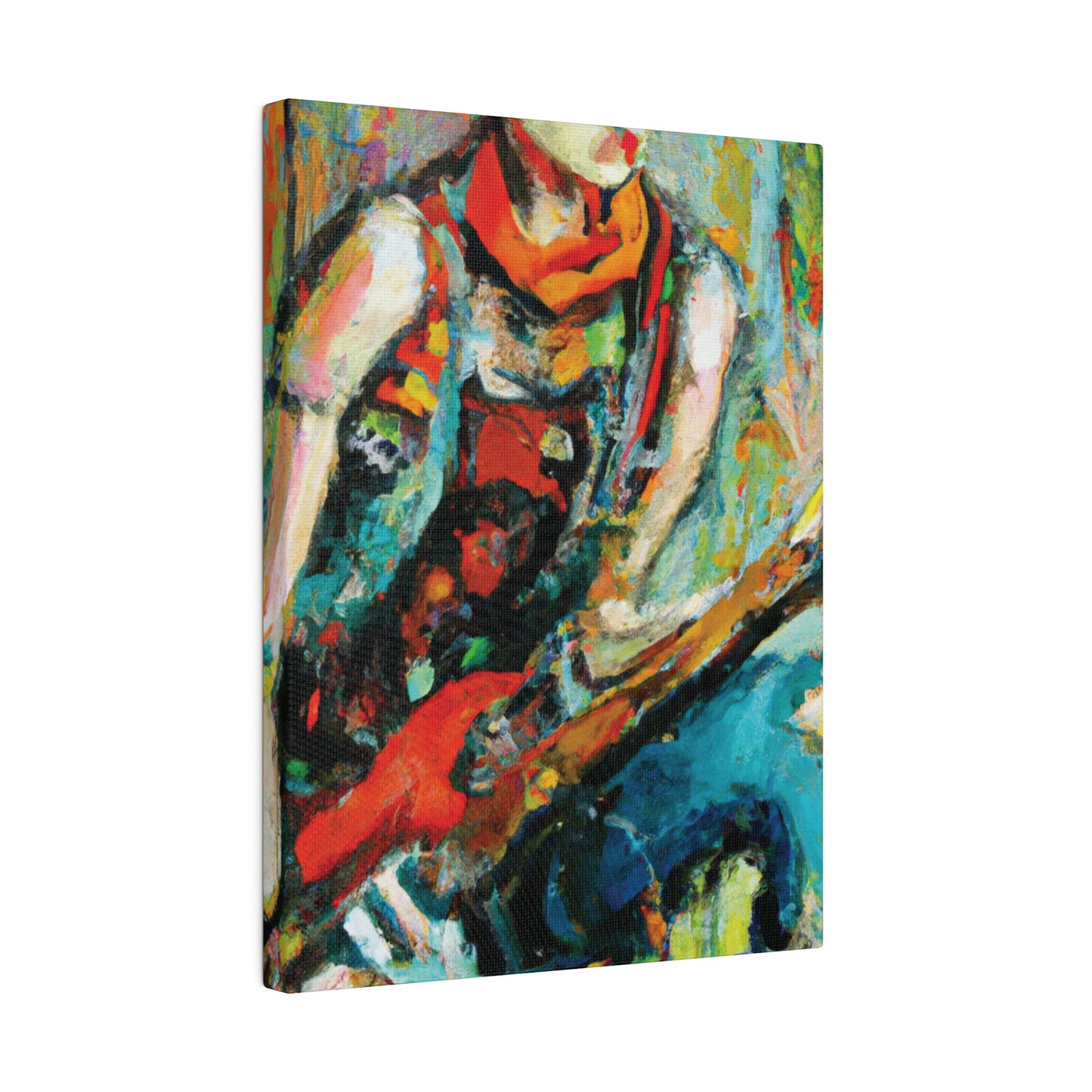 7494M - Rockstar Oil Painting Style Print | Poster | Home Decor | Wall Art | Music Art | Canvas