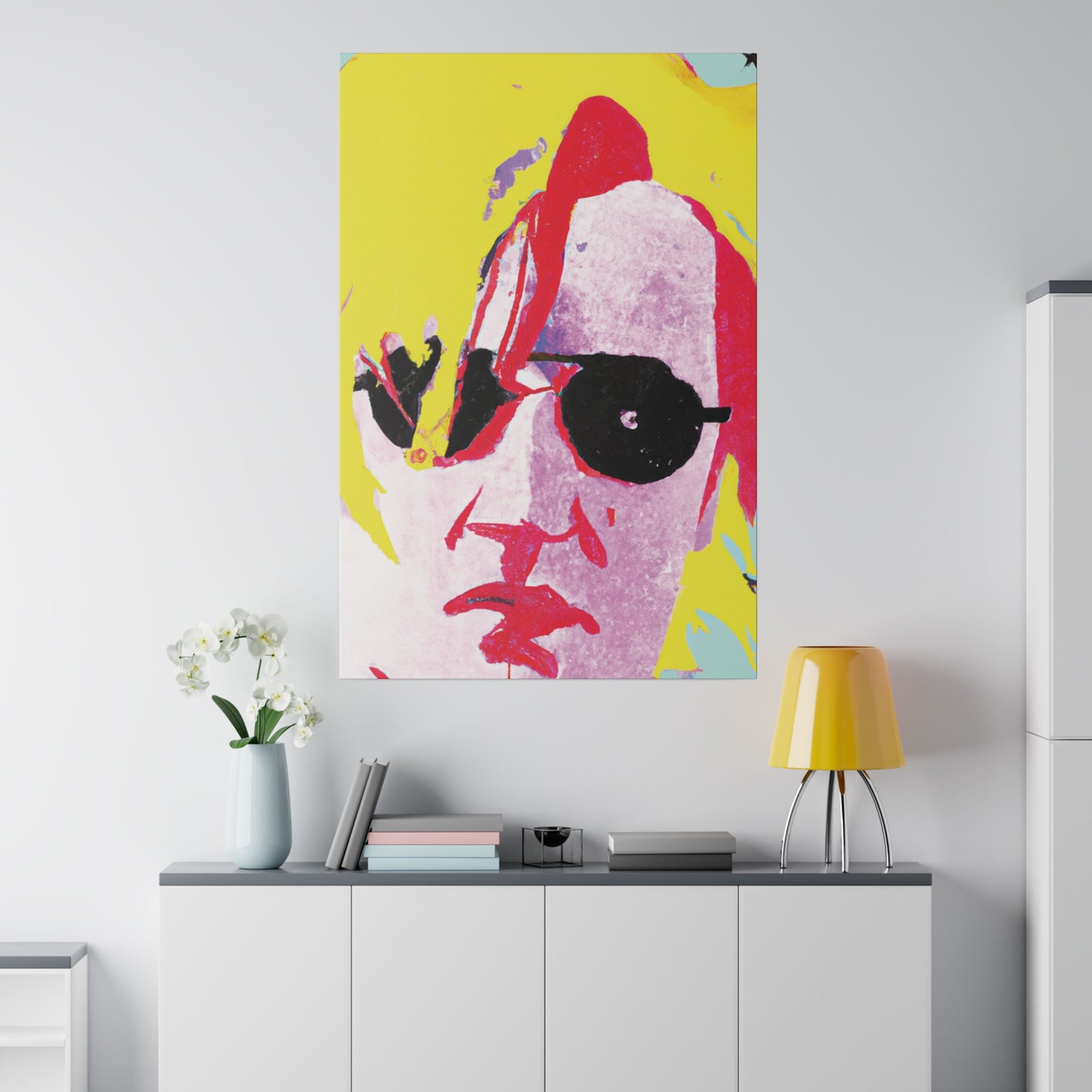 5921U - Rockstar Painting Print | Face | Abstract | Poster | Home Decor | Wall Art | Music Art | Canvas