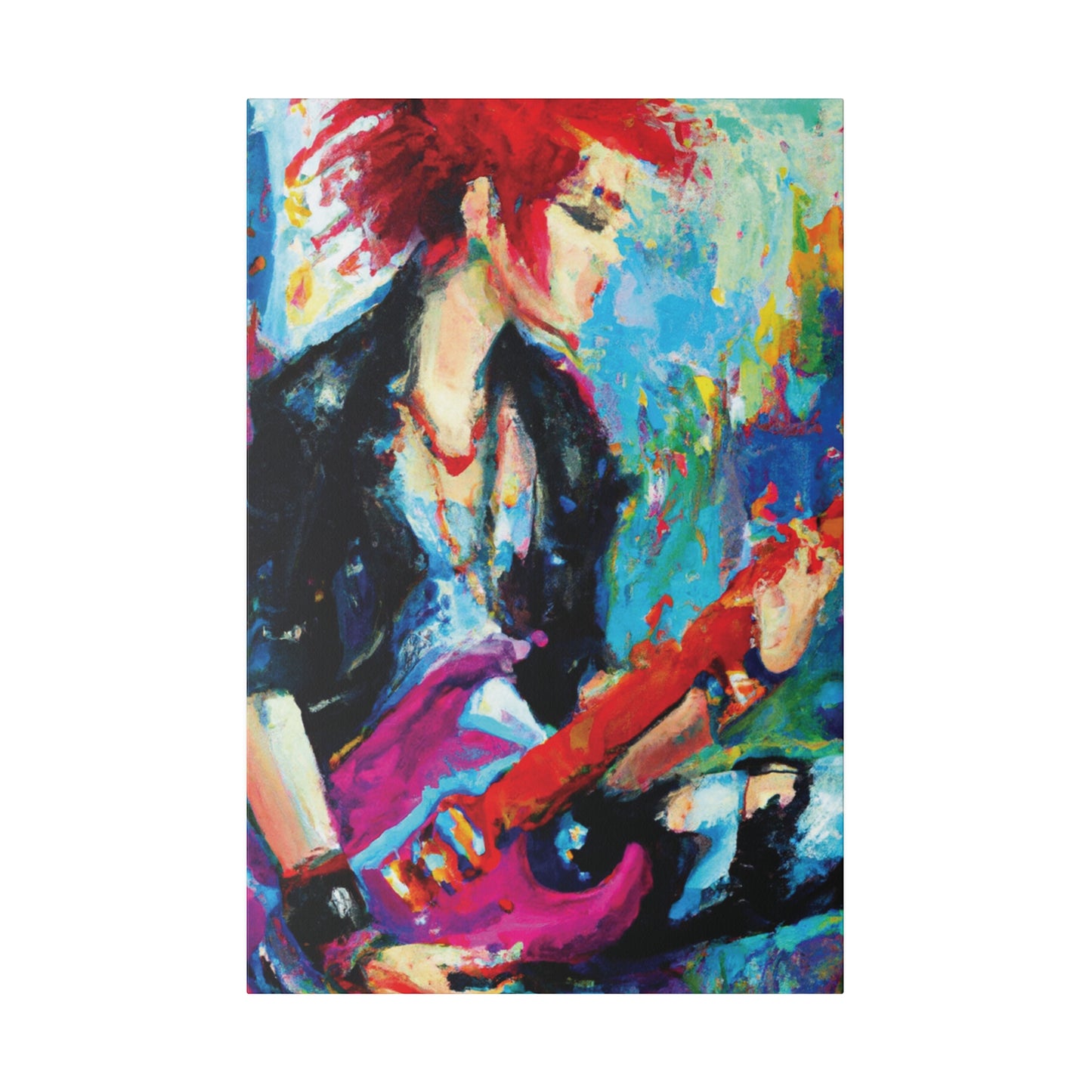 6476F - Rockstar Oil Painting Style Print | Poster | Home Decor | Wall Art | Music Art | Canvas