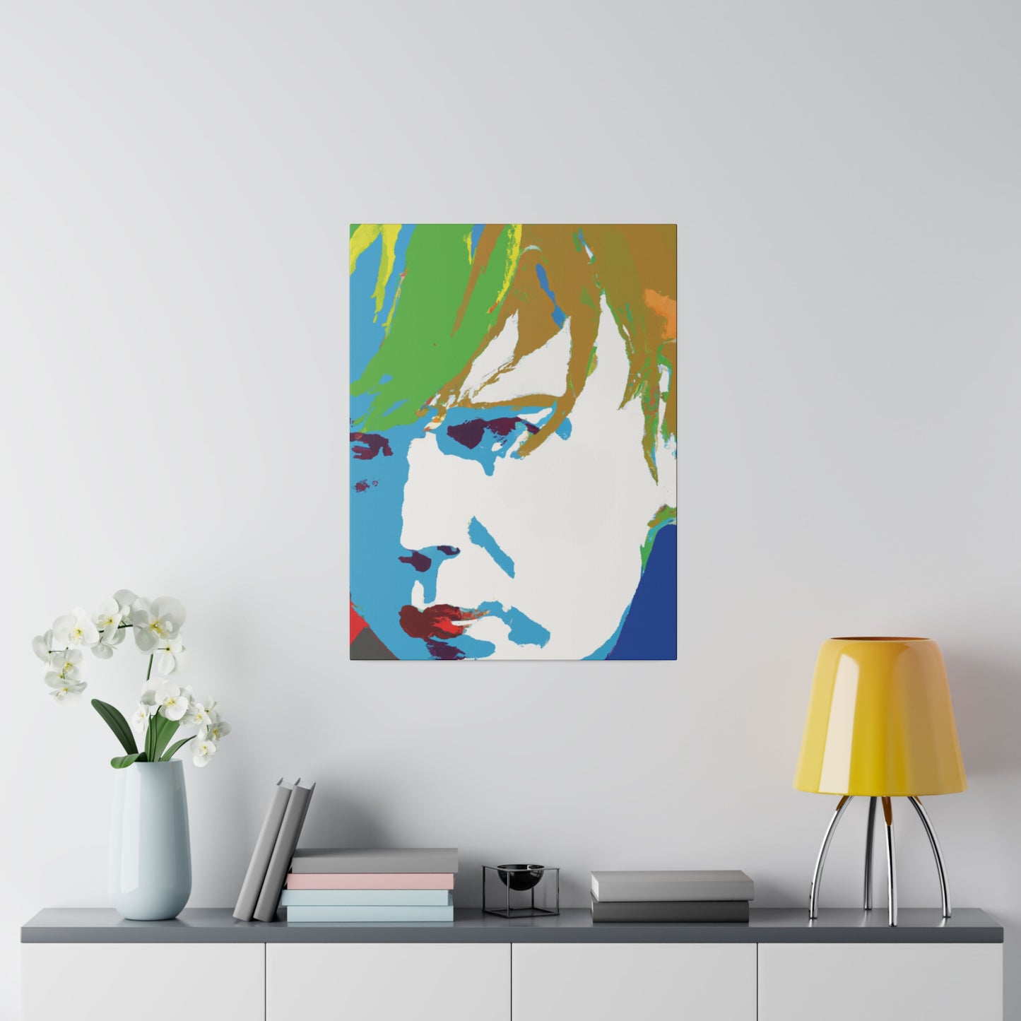 2179J - Rockstar Painting Print | Face | Abstract | Poster | Home Decor | Wall Art | Music Art | Canvas