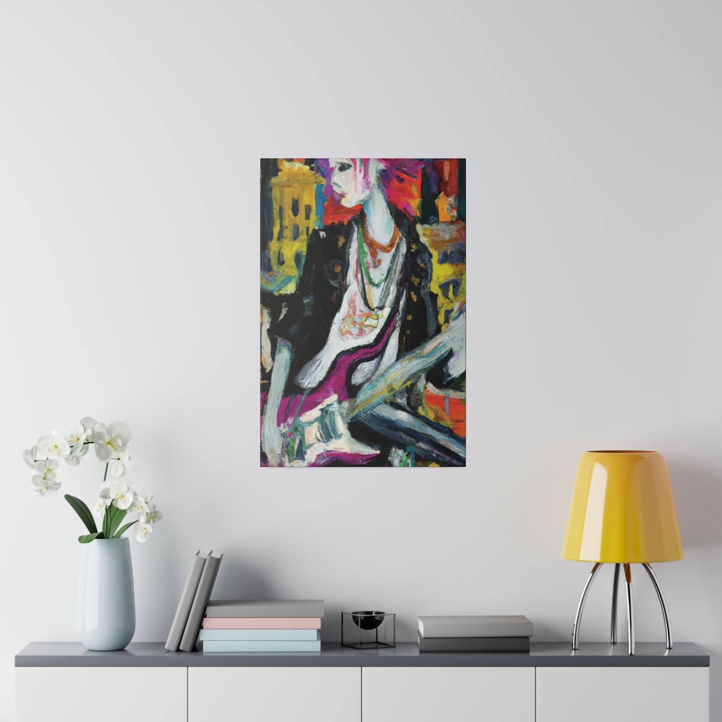 4512T - Rockstar Oil Painting Style Print | Poster | Home Decor | Wall Art | Music Art | Canvas