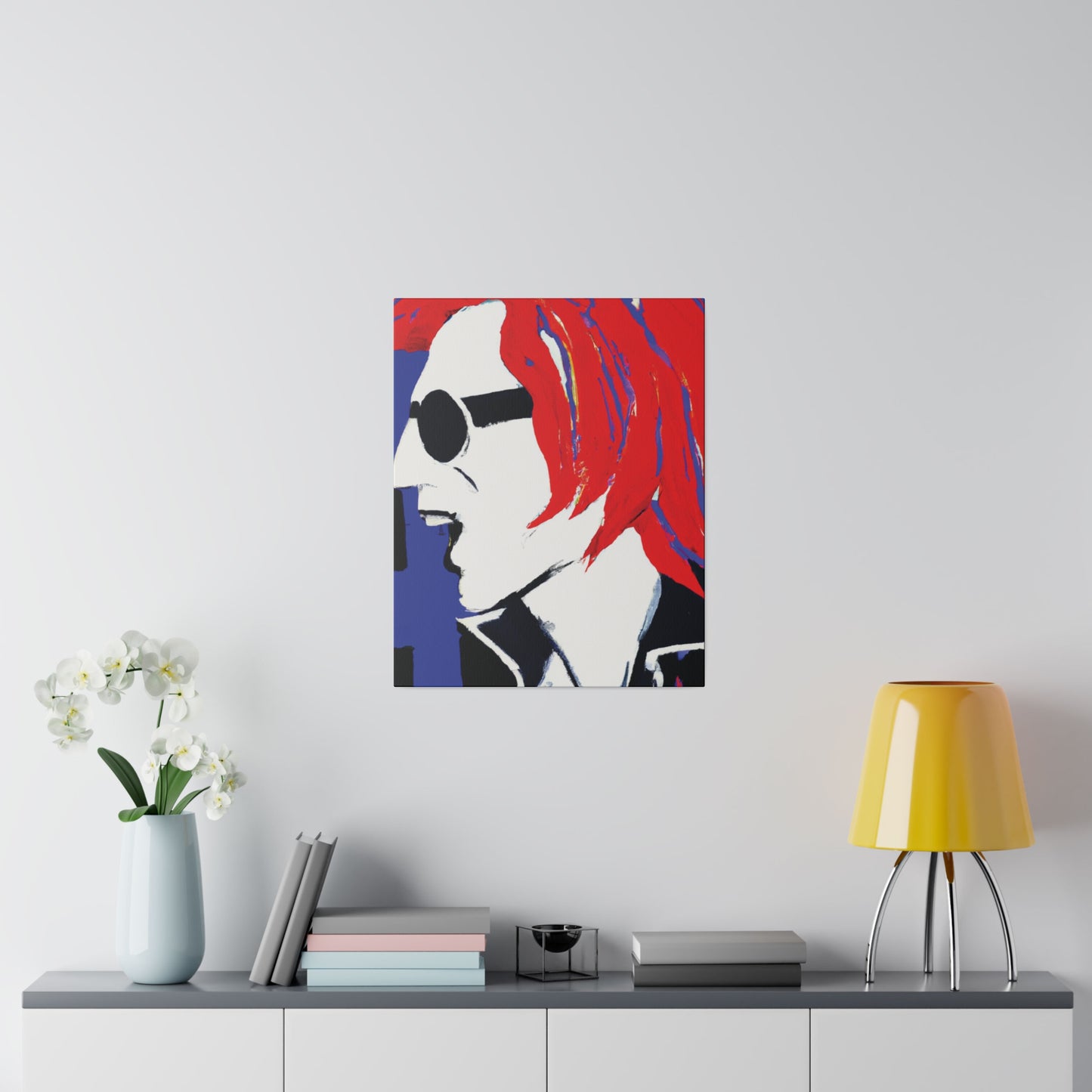 8372Z - Rockstar Painting Print | Face | Abstract | Poster | Home Decor | Wall Art | Music Art | Canvas