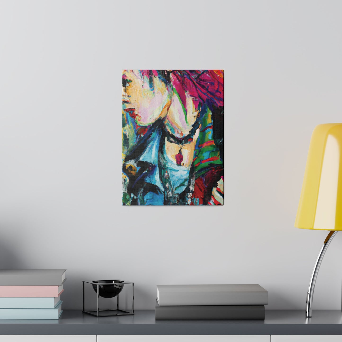 4106Q - Rockstar Oil Painting Style Print | Poster | Home Decor | Wall Art | Music Art | Canvas