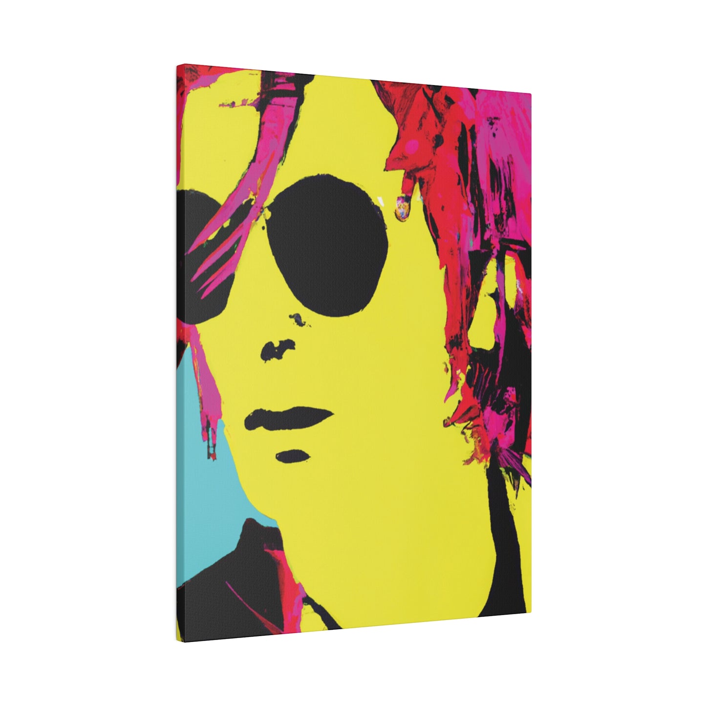 4543A - Rockstar Painting Print | Face | Abstract | Poster | Home Decor | Wall Art | Music Art | Canvas