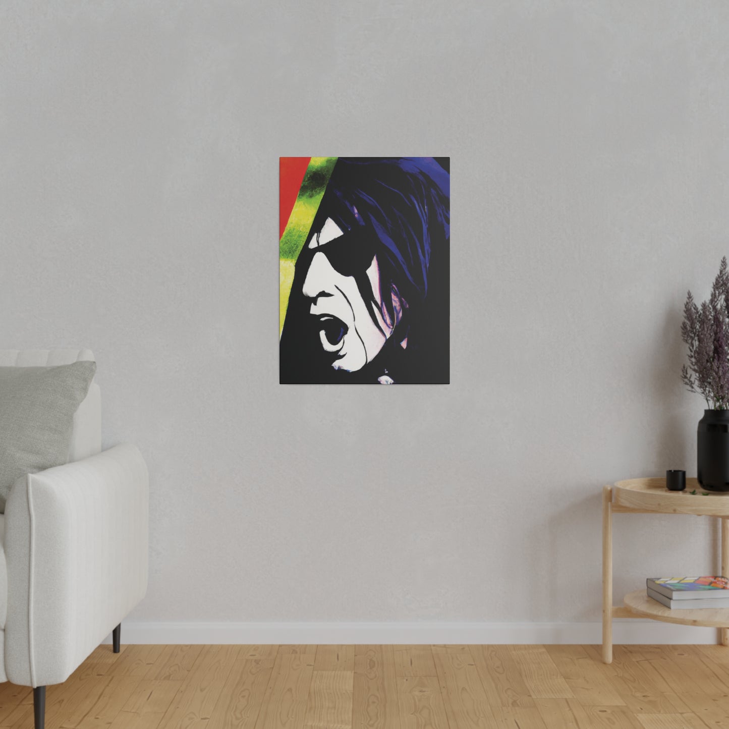 1890A - Rockstar Painting Print | Face | Abstract | Poster | Home Decor | Wall Art | Music Art | Canvas