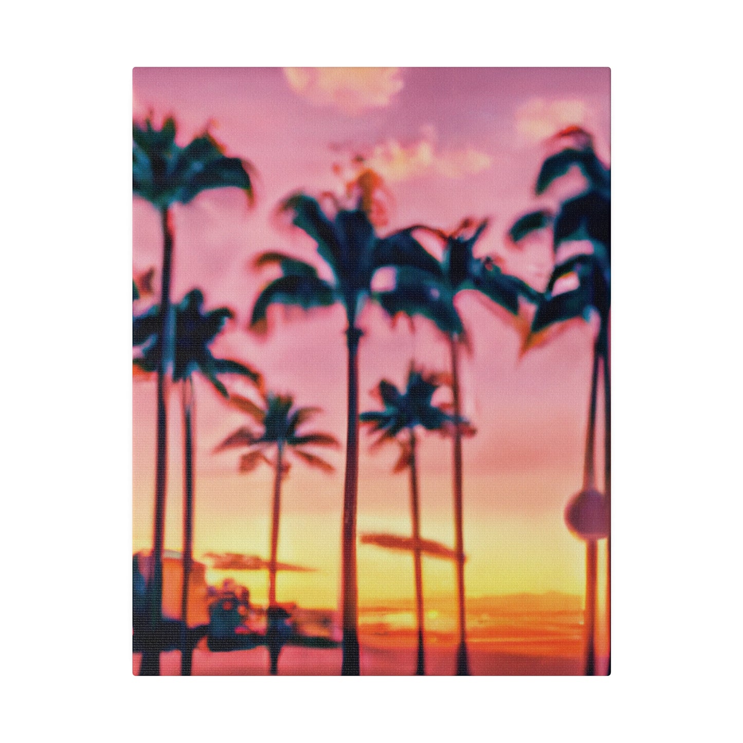 8183G - Miami Beach Sunset Painting Print | Miami | Beach | Sunset | Poster | Home Decor | Wall Art | Canvas