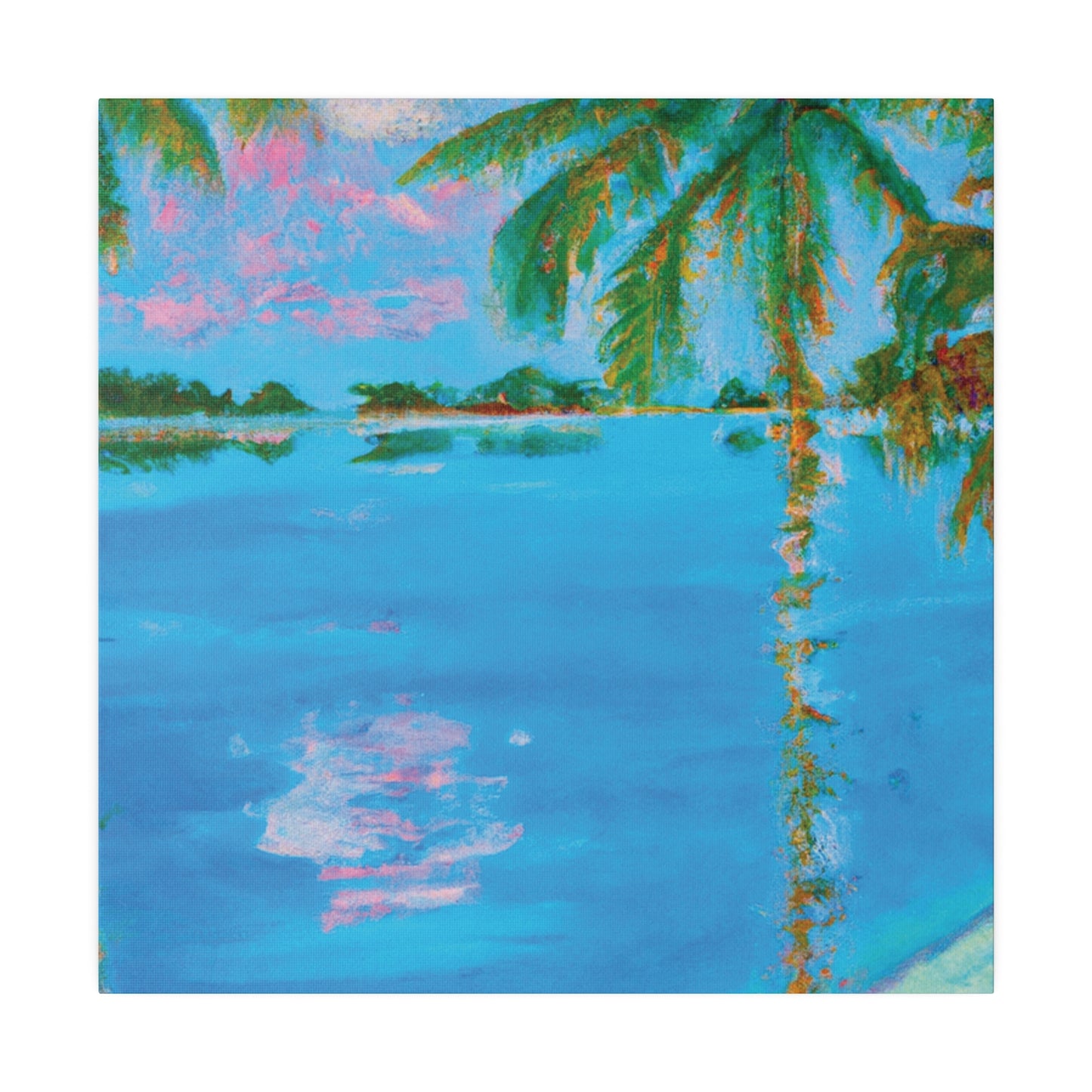 7853V - Bahamas Ocean Painting Print | Bahamas | Ocean | Beach | Poster | Home Decor | Wall Art | Canvas