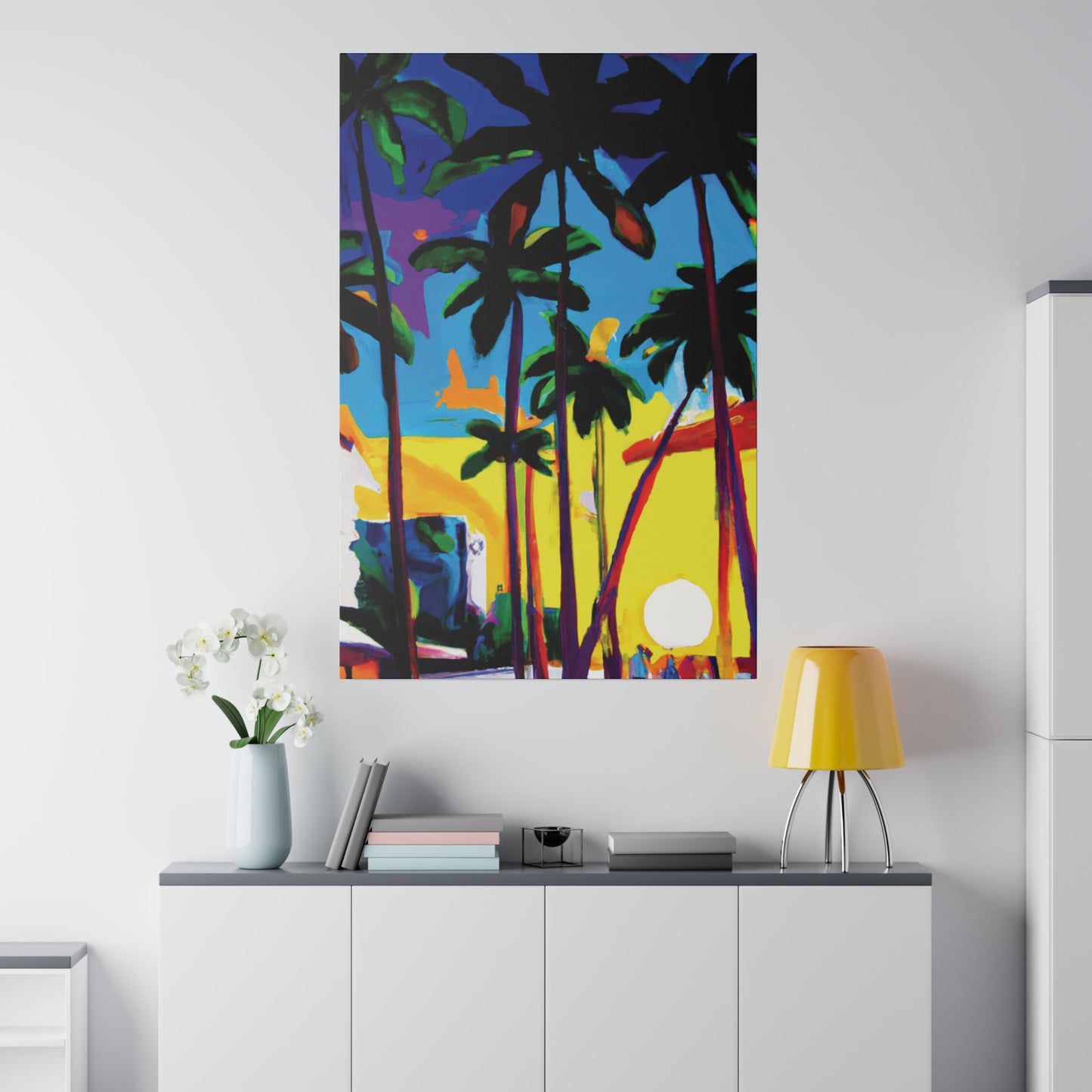 7182X - Miami Beach Sunset Painting Print | Miami | Beach | Sunset | Poster | Home Decor | Wall Art | Canvas