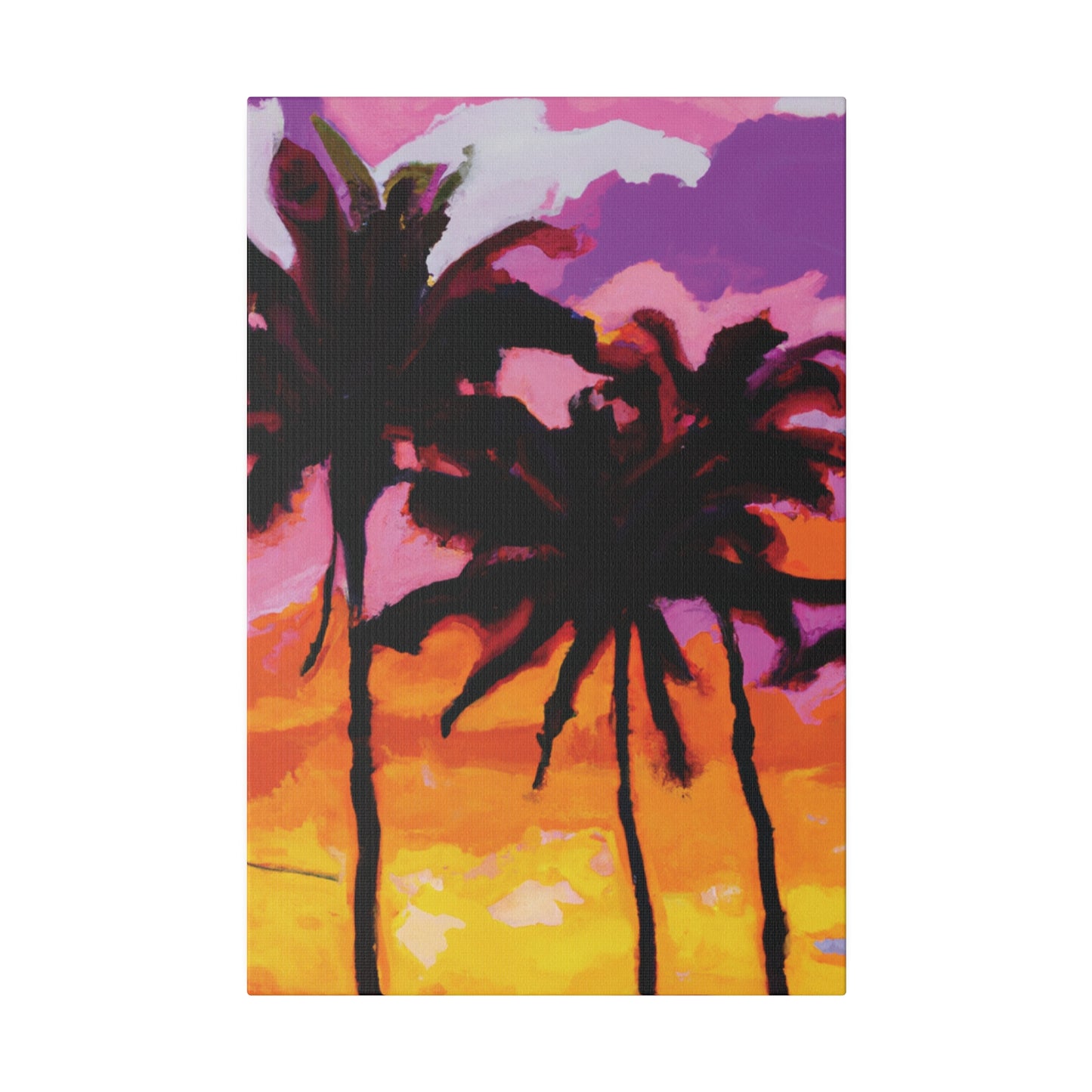 8367T - Miami Beach Sunset Painting Print | Miami | Beach | Sunset | Poster | Home Decor | Wall Art | Canvas