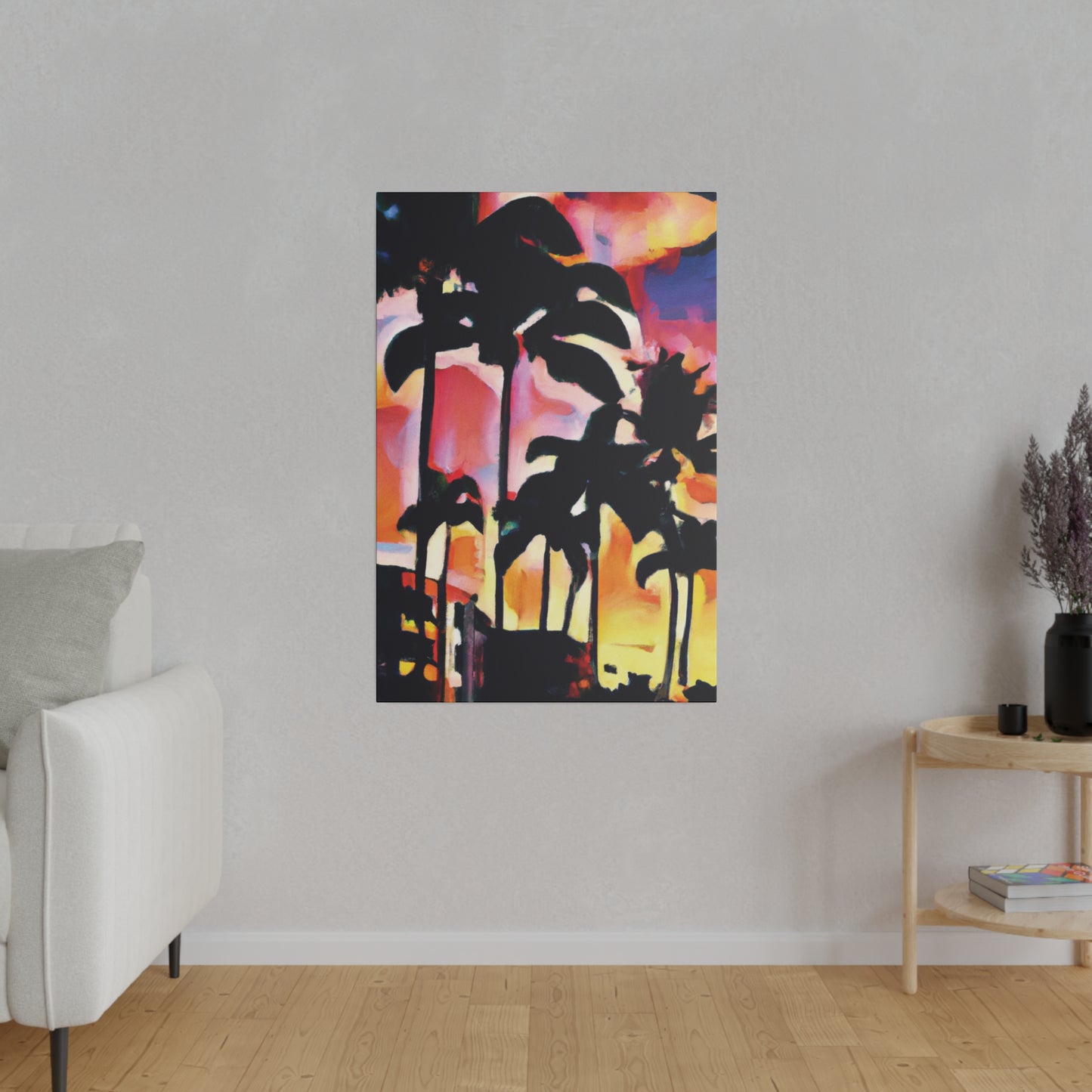 4986G - Miami Beach Sunset Painting Print | Miami | Beach | Sunset | Poster | Home Decor | Wall Art | Canvas