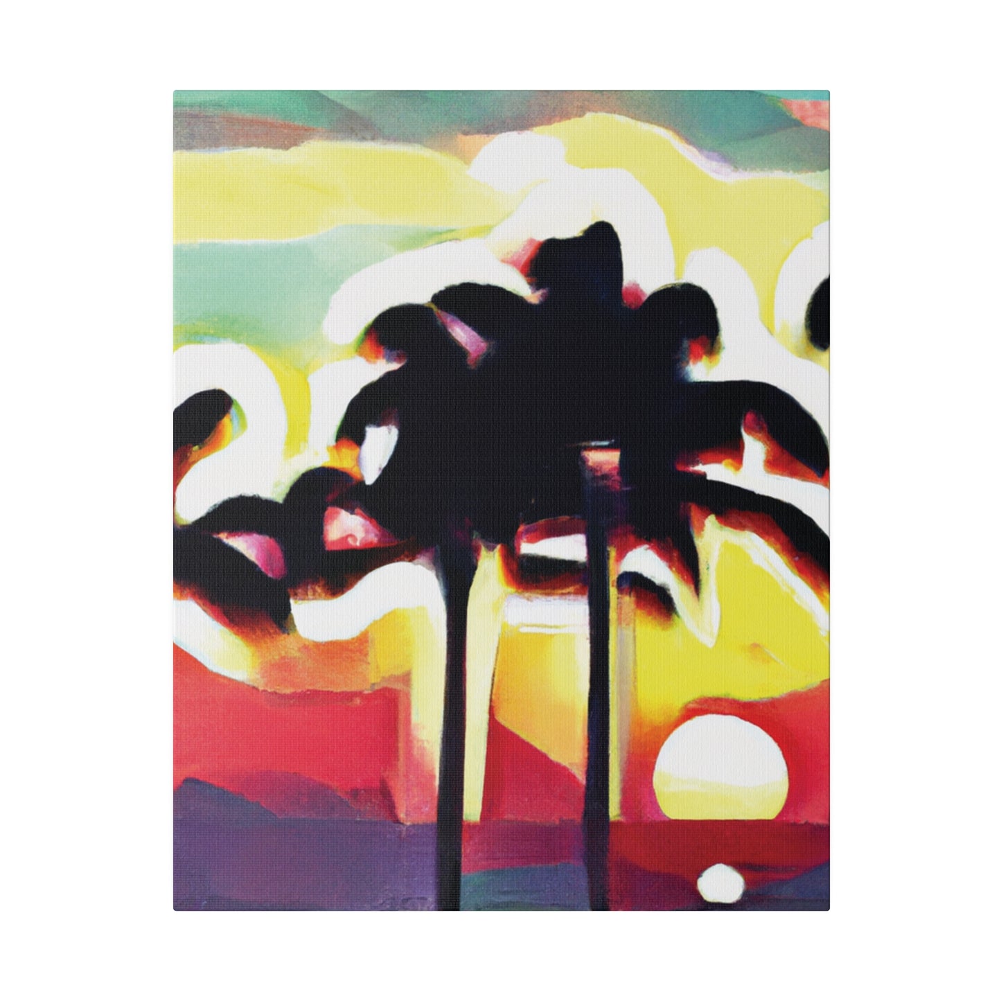 4134X - Miami Beach Sunset Painting Print | Miami | Beach | Sunset | Poster | Home Decor | Wall Art | Canvas