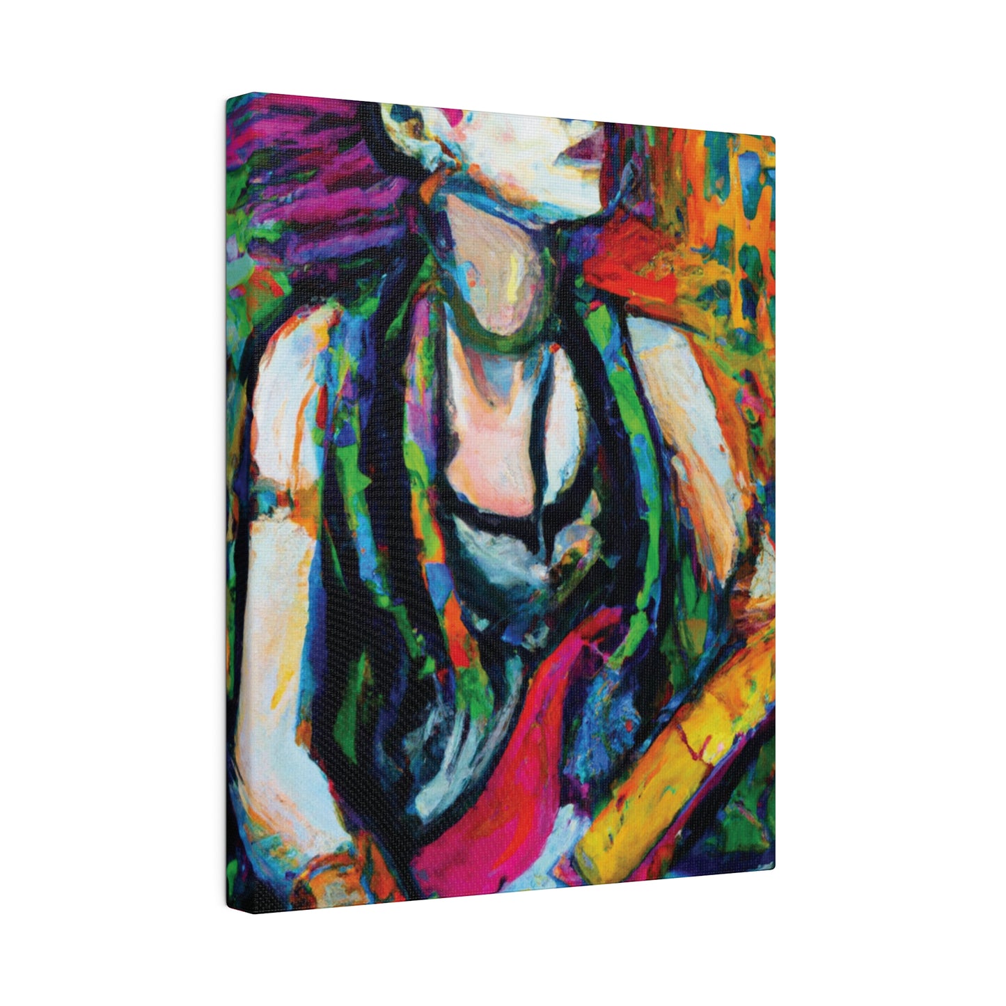 9572N - Rockstar Oil Painting Style Print | Poster | Home Decor | Wall Art | Music Art | Canvas