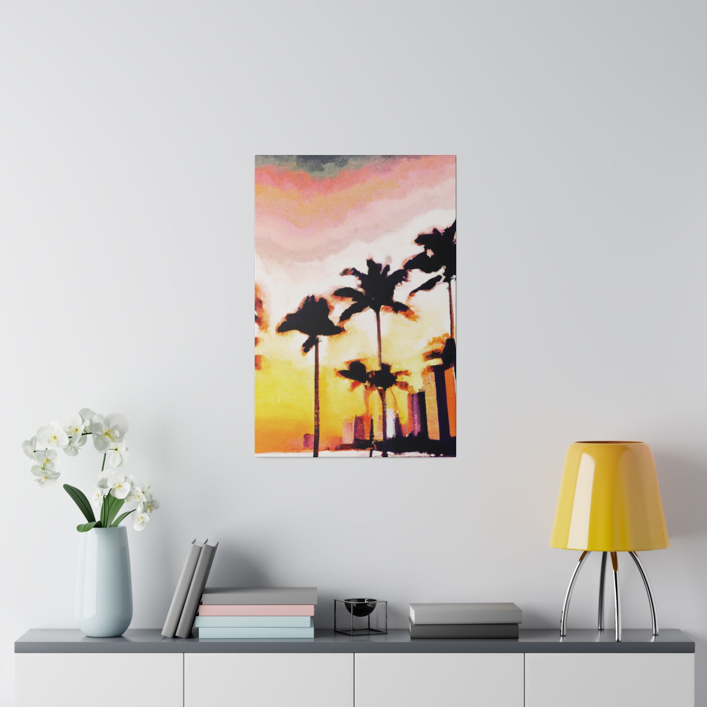 8005X - Miami Beach Sunset Painting Print | Miami | Beach | Sunset | Poster | Home Decor | Wall Art | Canvas