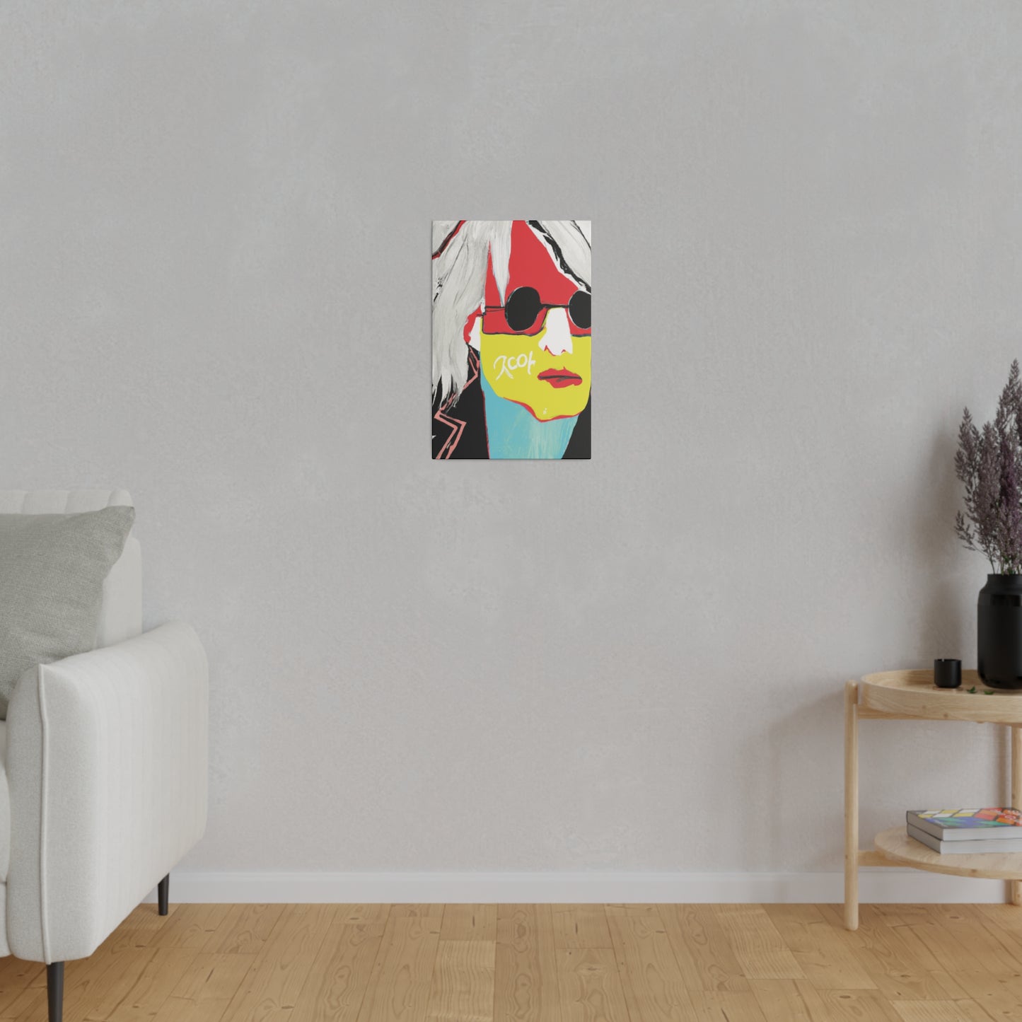 6953R - Rockstar Painting Print | Face | Abstract | Poster | Home Decor | Wall Art | Music Art | Canvas