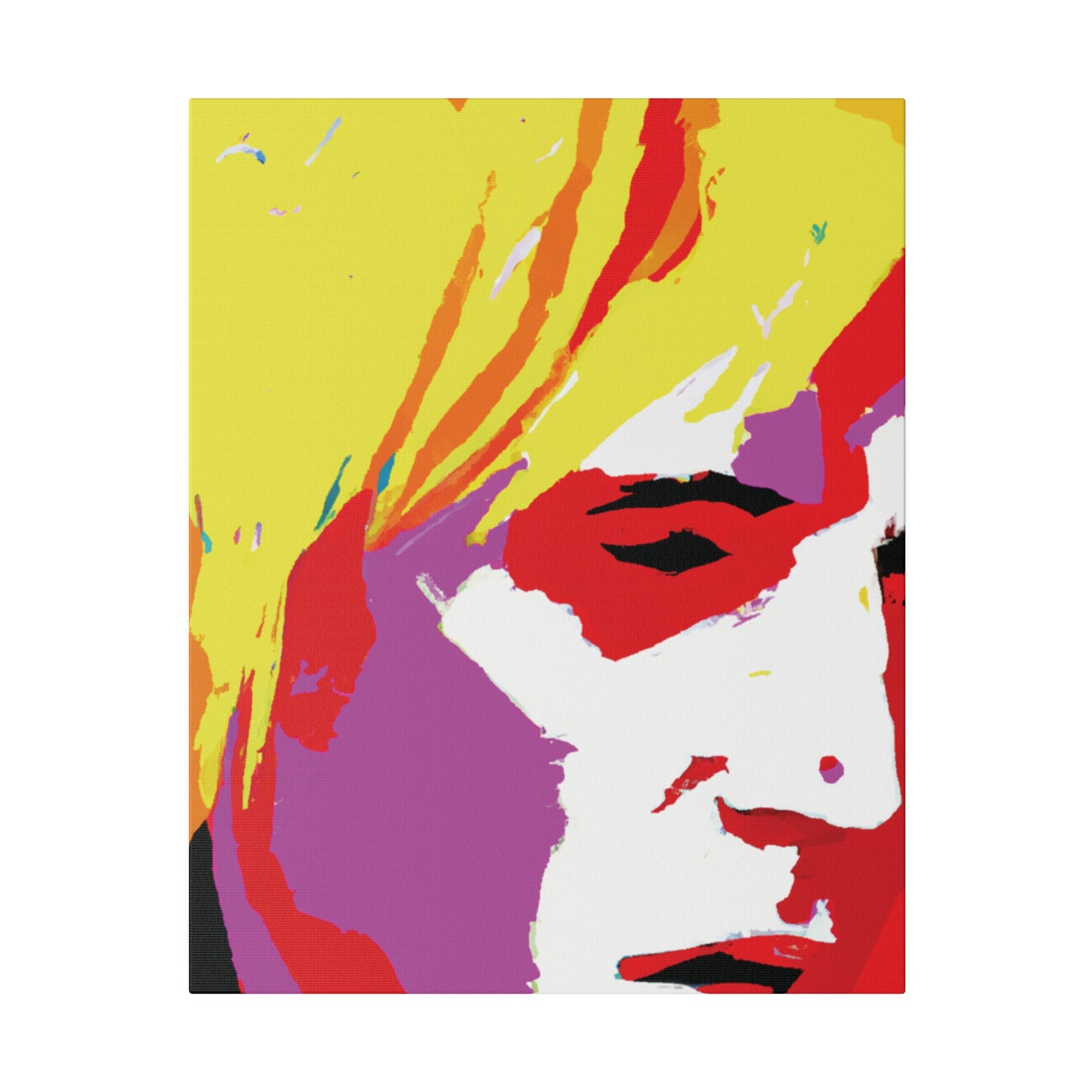 175X - Rockstar Painting Print | Face | Abstract | Poster | Home Decor | Wall Art | Music Art | Canvas