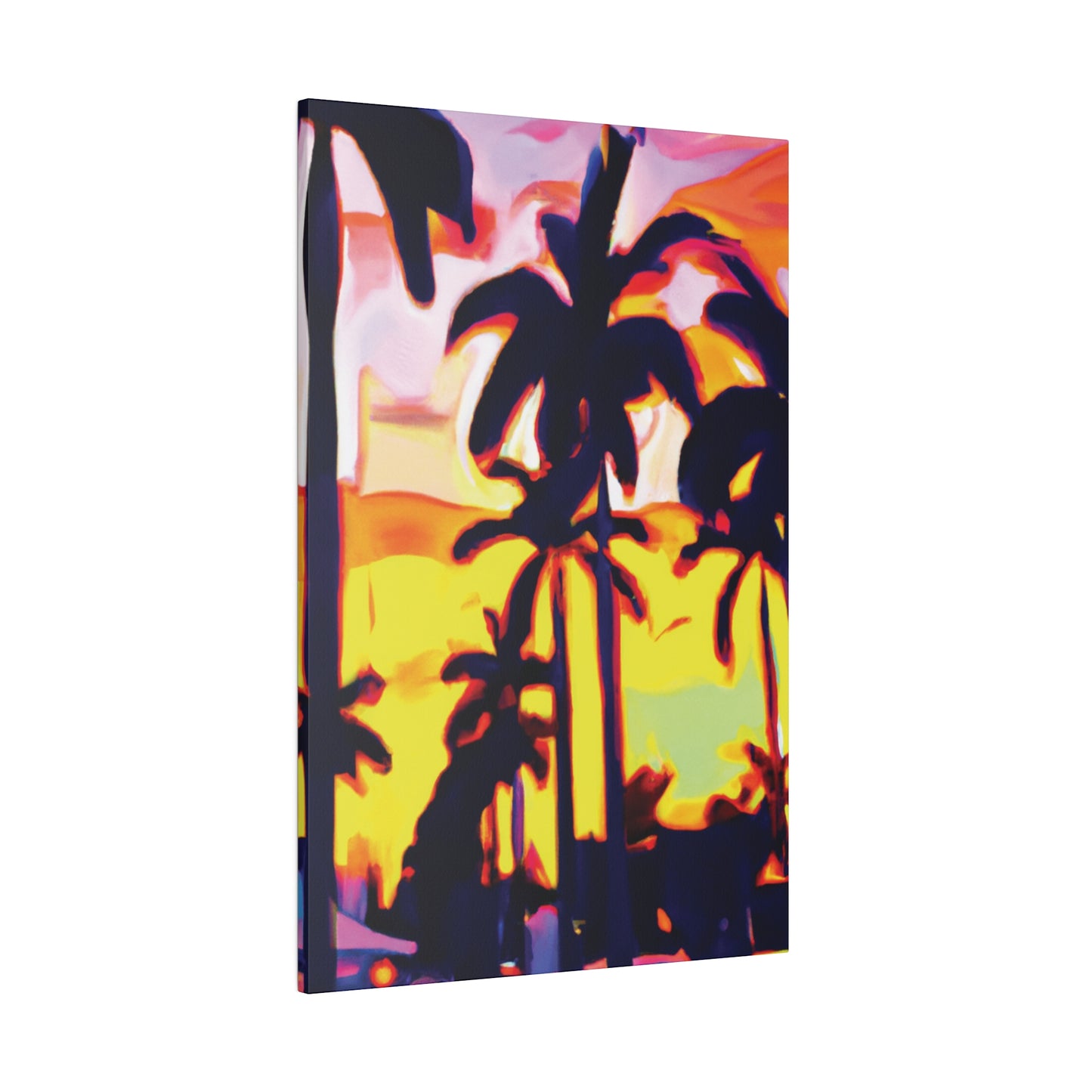 8254X - Miami Beach Sunset Painting Print | Miami | Beach | Sunset | Poster | Home Decor | Wall Art | Canvas