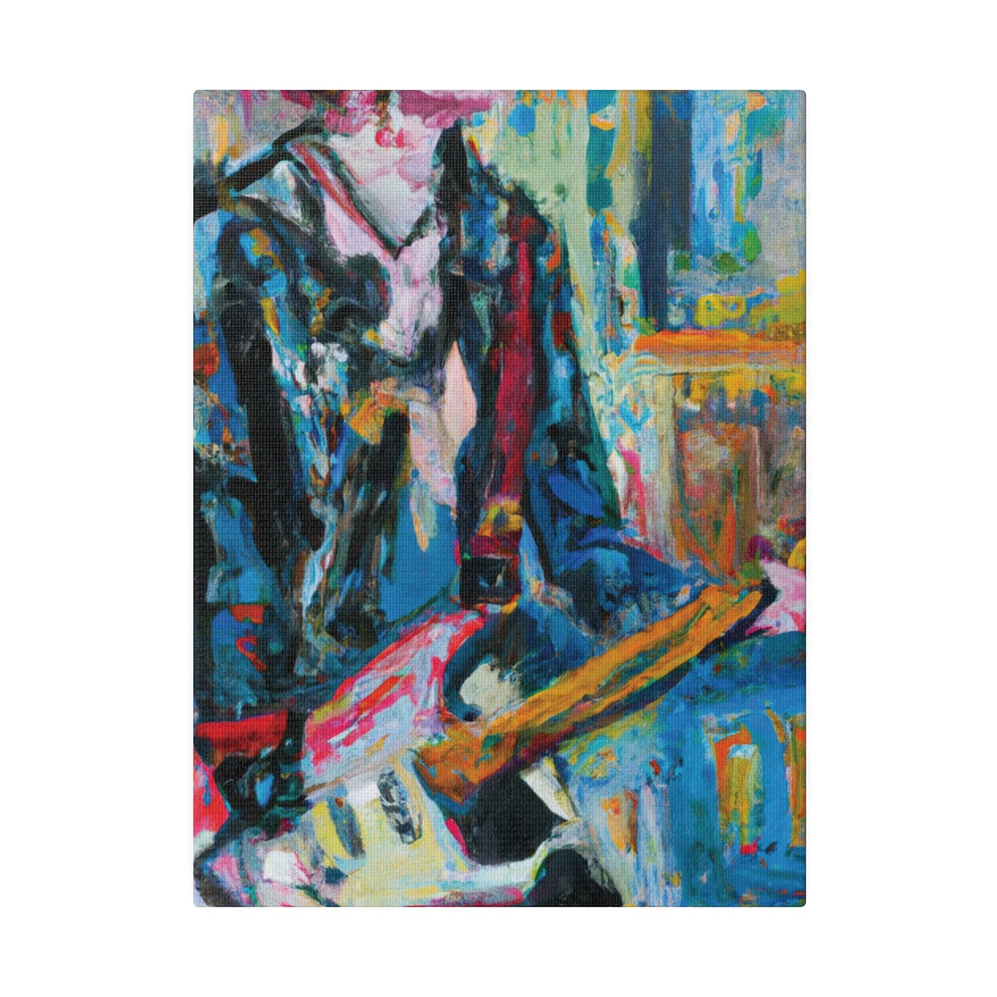 4712U - Rockstar Oil Painting Style Print | Poster | Home Decor | Wall Art | Music Art | Canvas