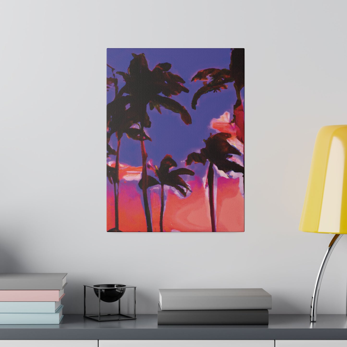 1387K - Miami Beach Sunset Painting Print | Miami | Beach | Sunset | Poster | Home Decor | Wall Art | Canvas