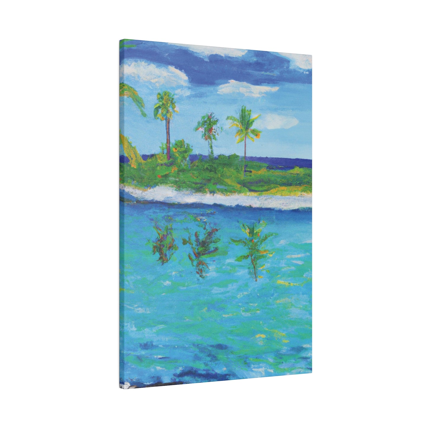 7382P - Bahamas Ocean Painting Print | Bahamas | Ocean | Beach | Poster | Home Decor | Wall Art | Canvas