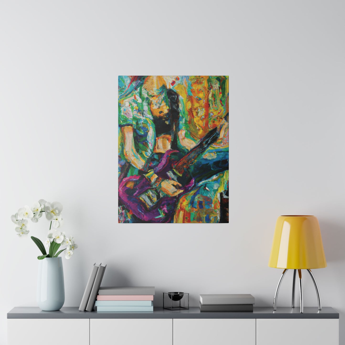 7362Z - Rockstar Oil Painting Style Print | Poster | Home Decor | Wall Art | Music Art | Canvas