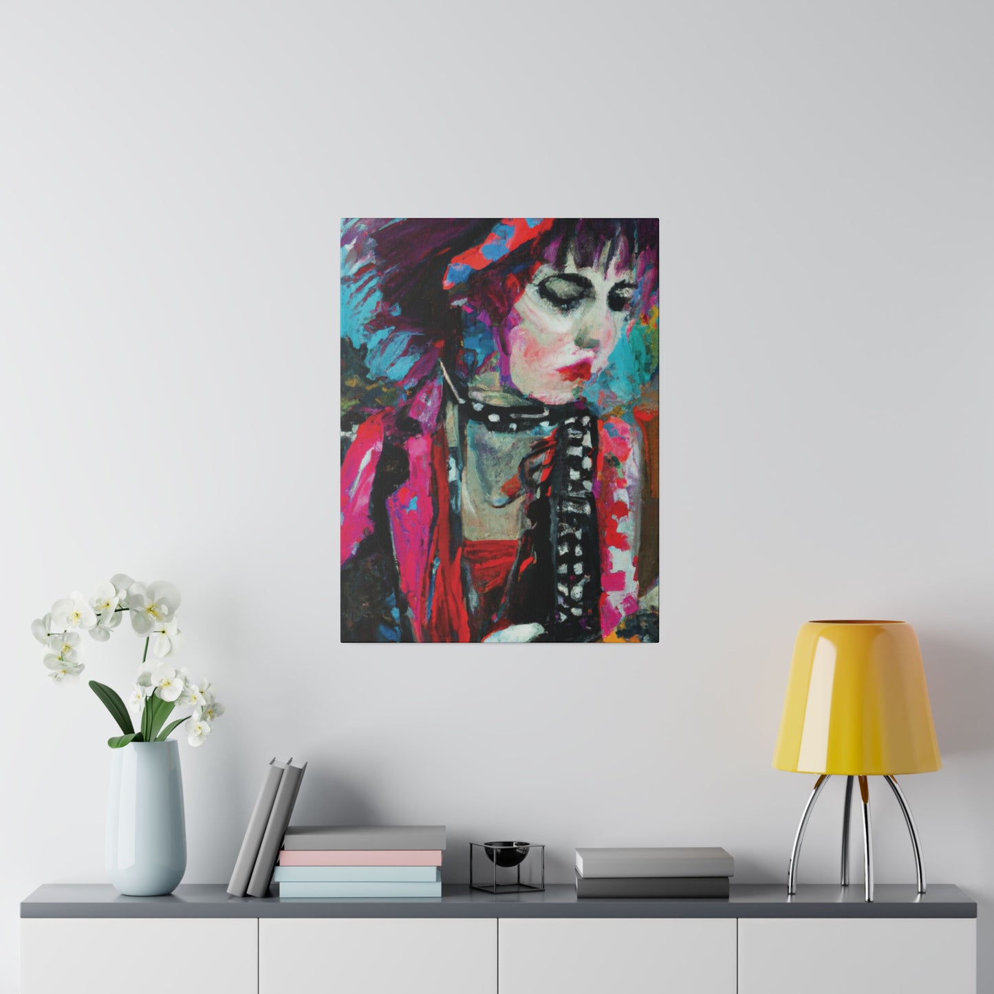 9225T - Rockstar Oil Painting Style Print | Poster | Home Decor | Wall Art | Music Art | Canvas